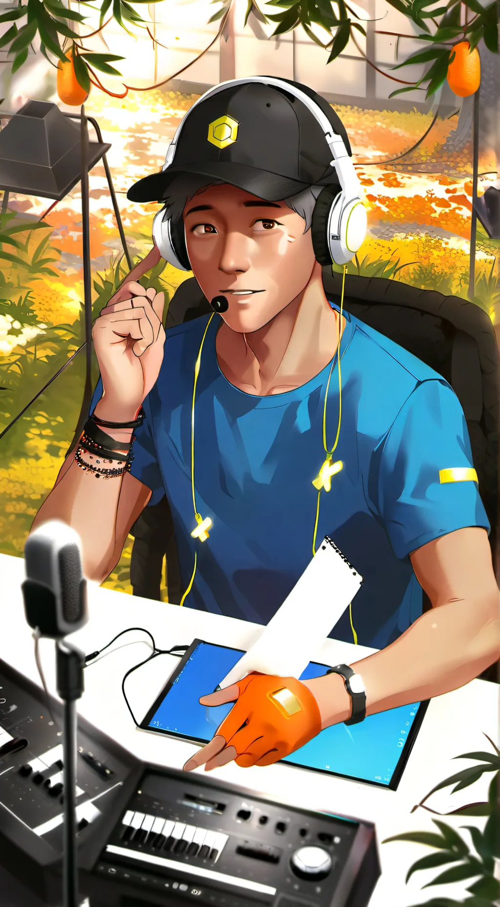 ai character: Blu scout background