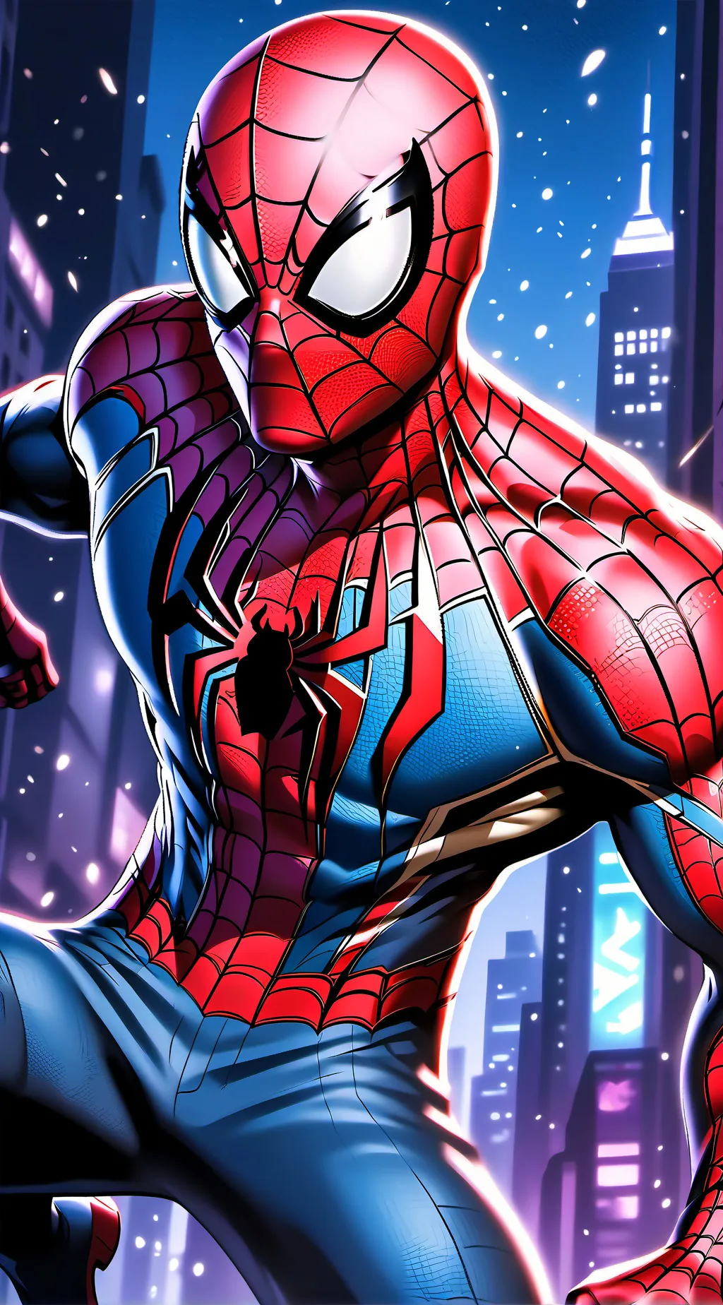 ai character: Spiderman background