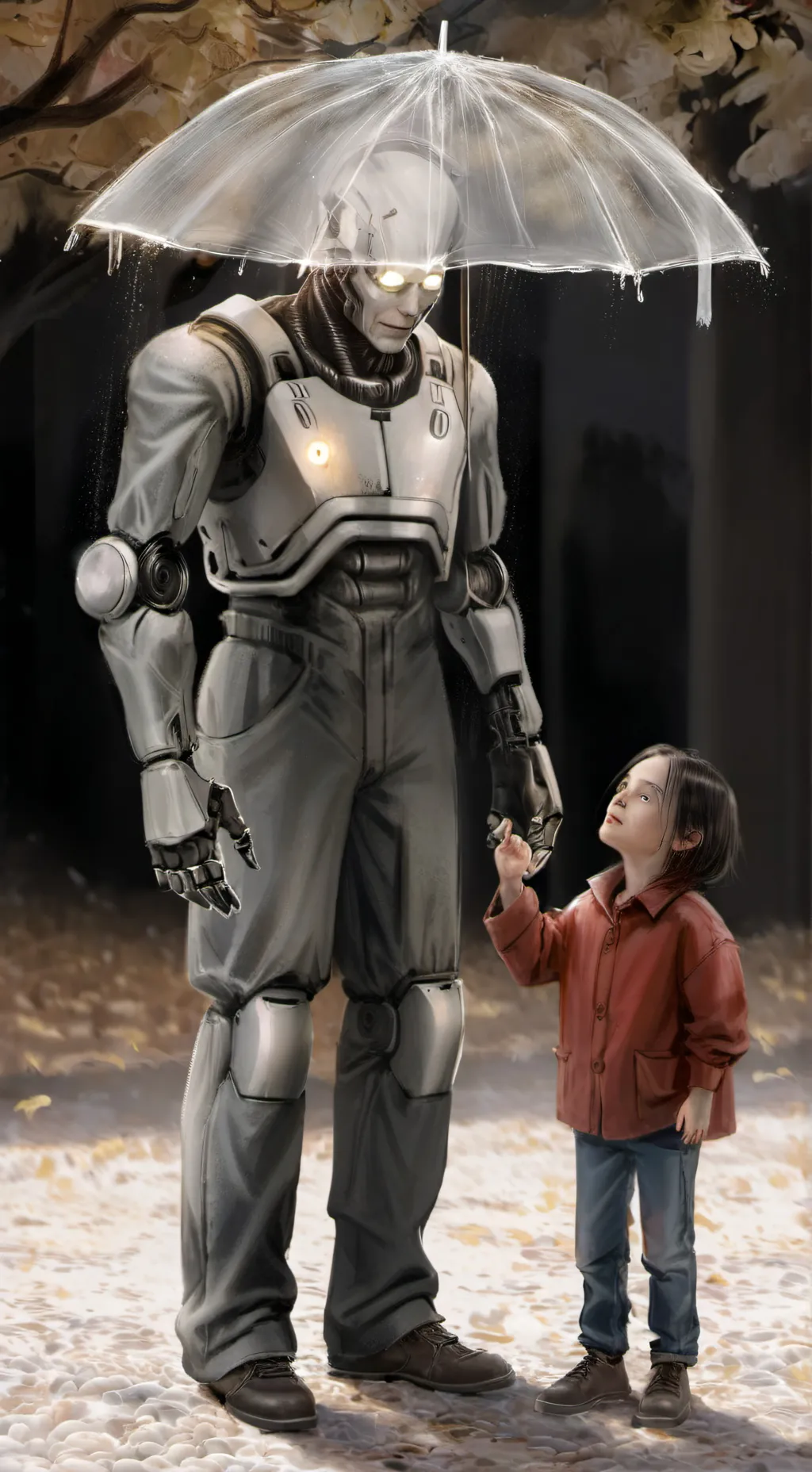 ai character: robot mommy  background