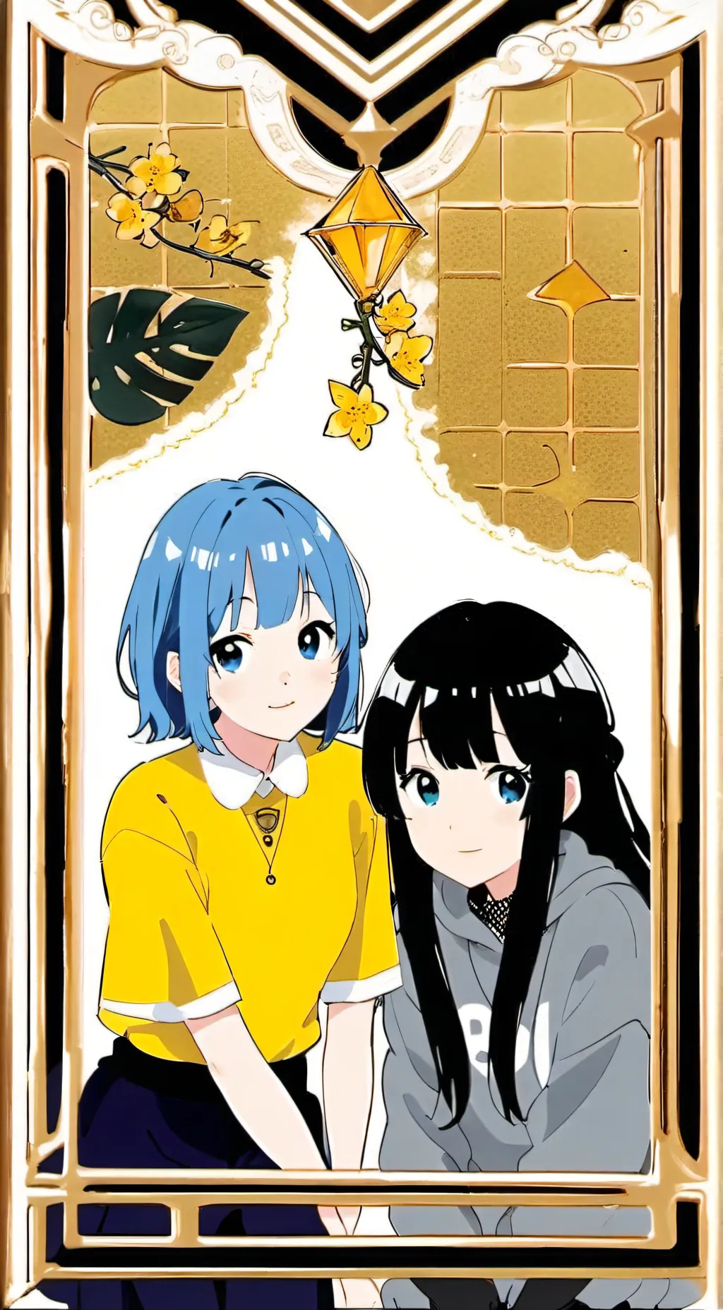 ai character: Cosmo and blue background