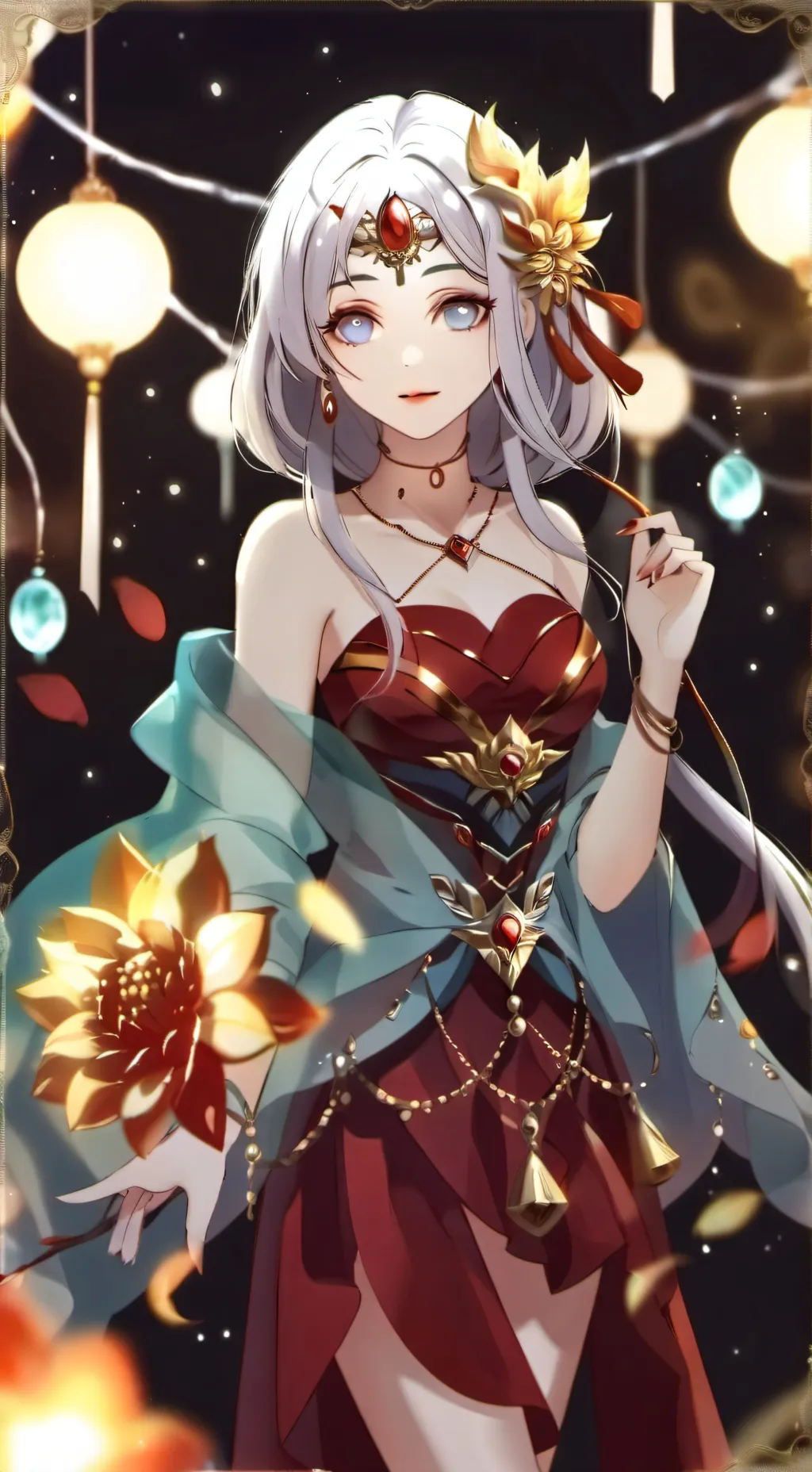 ai character: MHA goddess  background