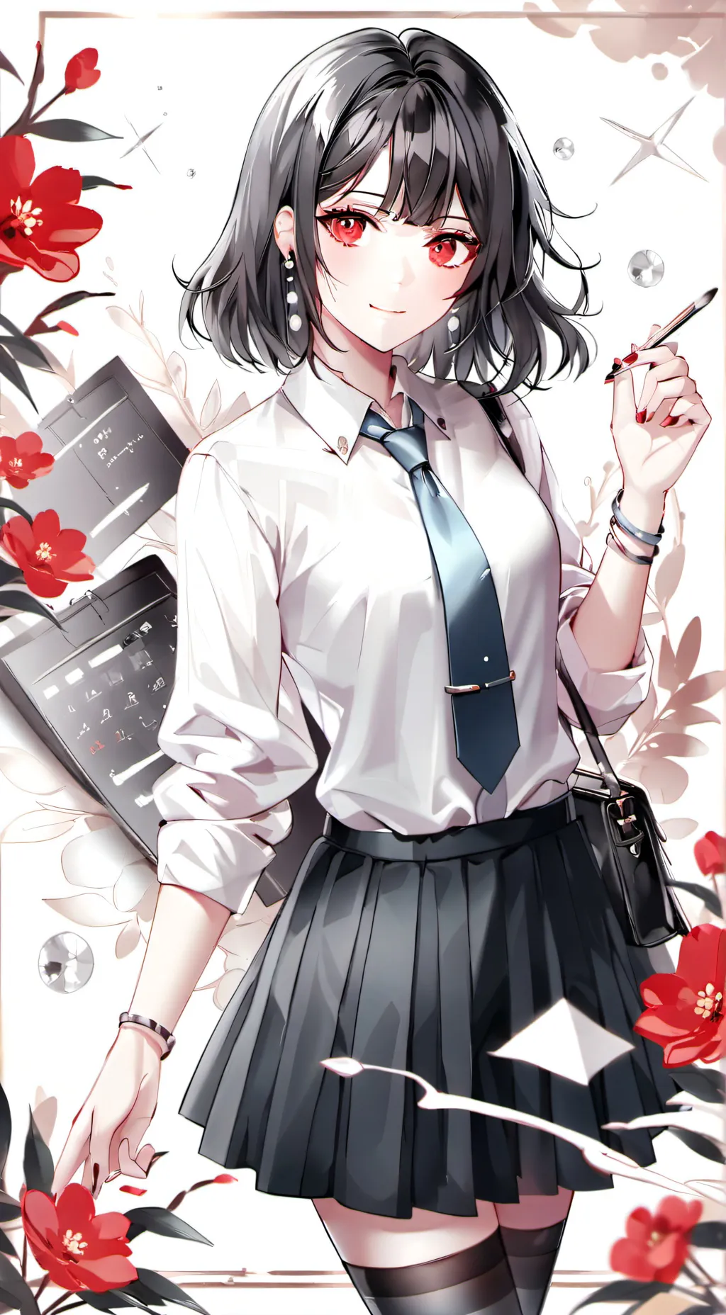 ai character: pani od matmy background