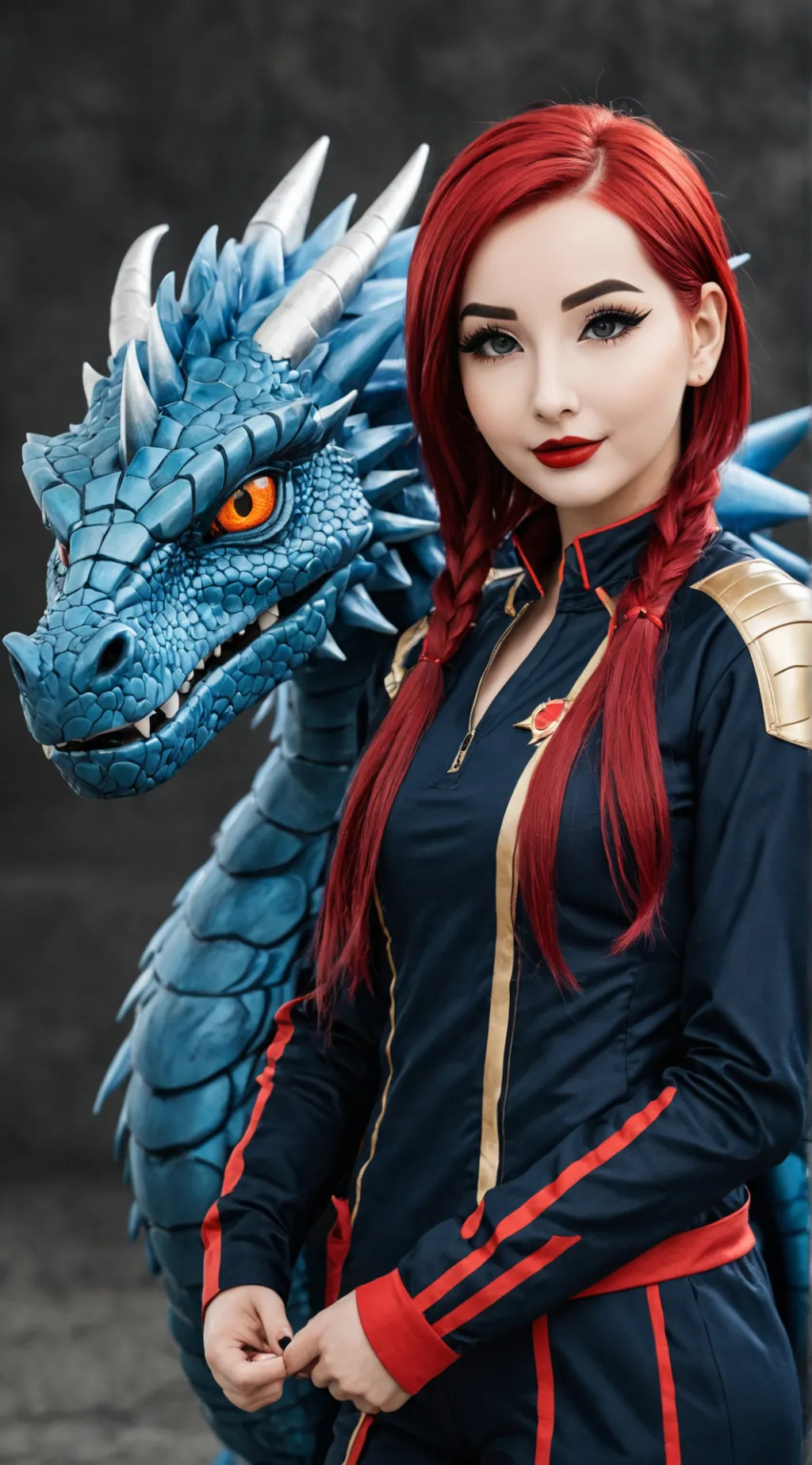 ai character: Mulher Dragão background