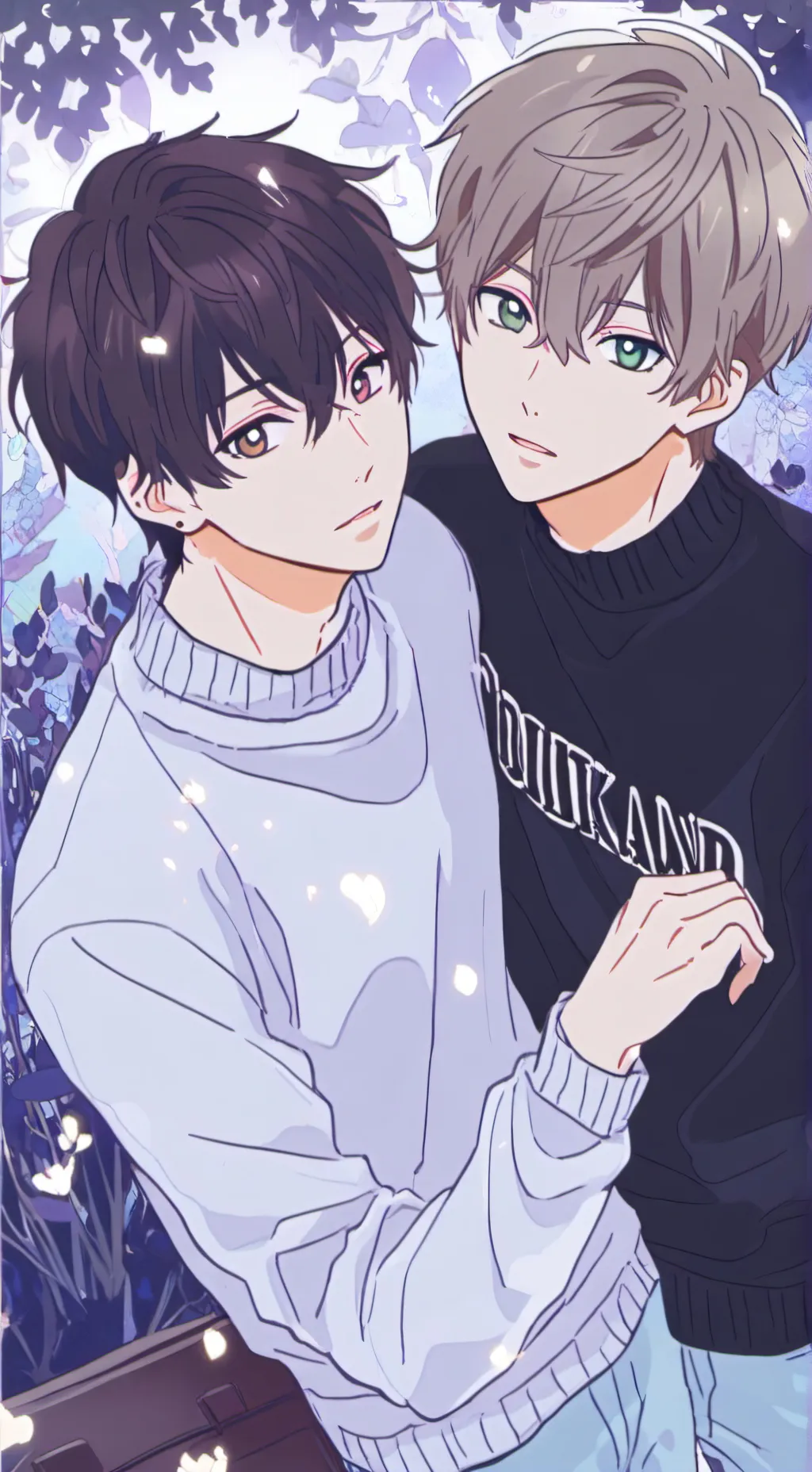 ai character: Liam and Noah background