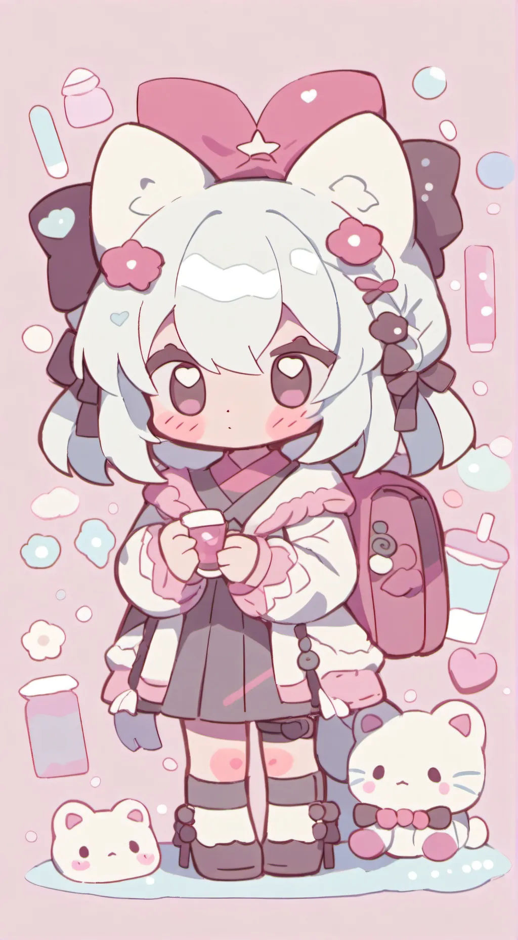 ai character: Sugarcat! background