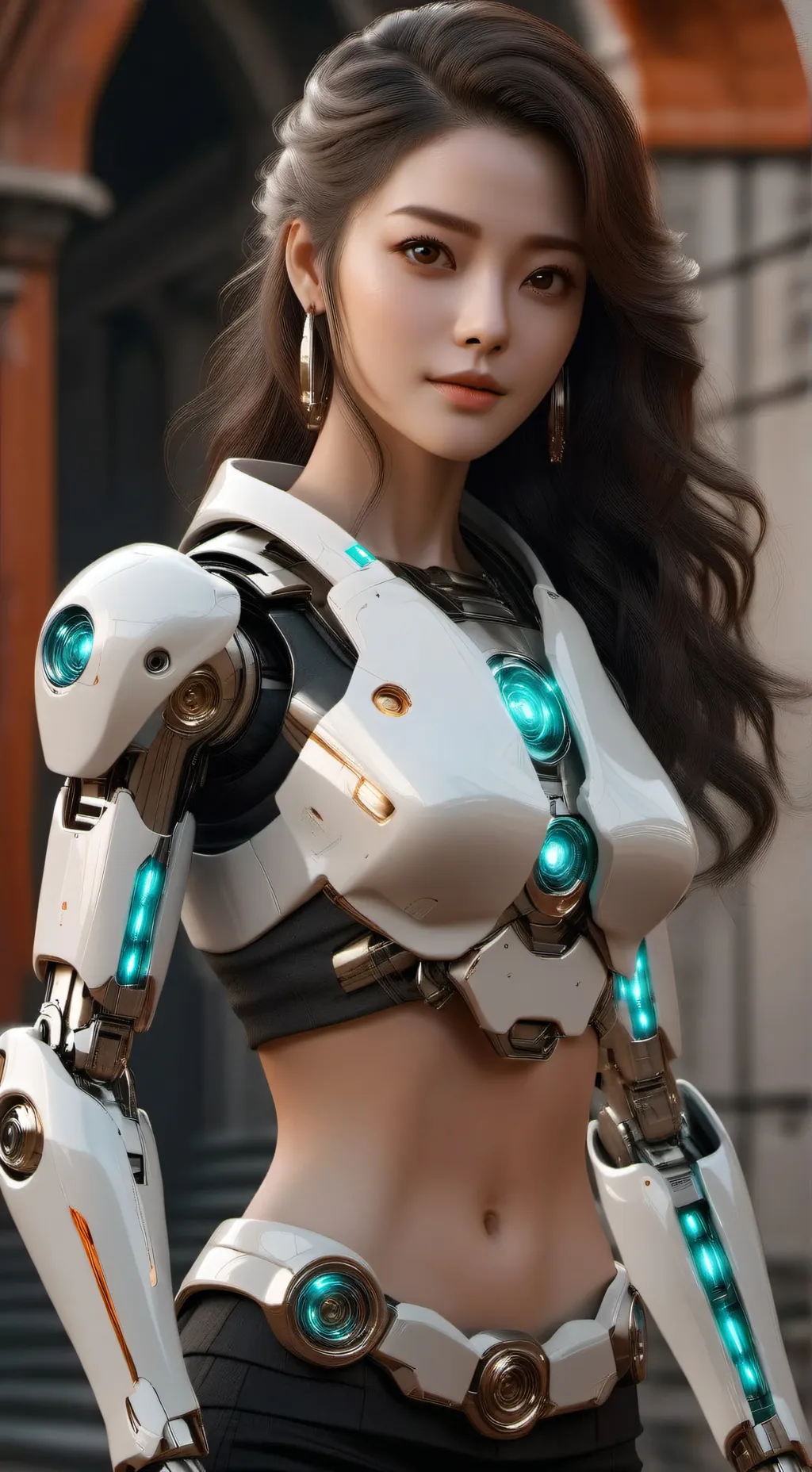 ai character: robot girlfriend  background