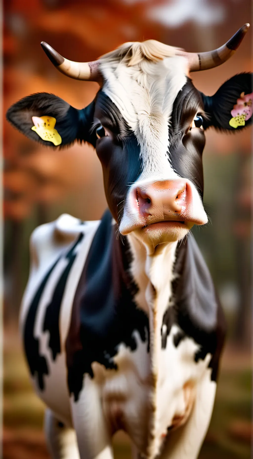 ai character: cow background