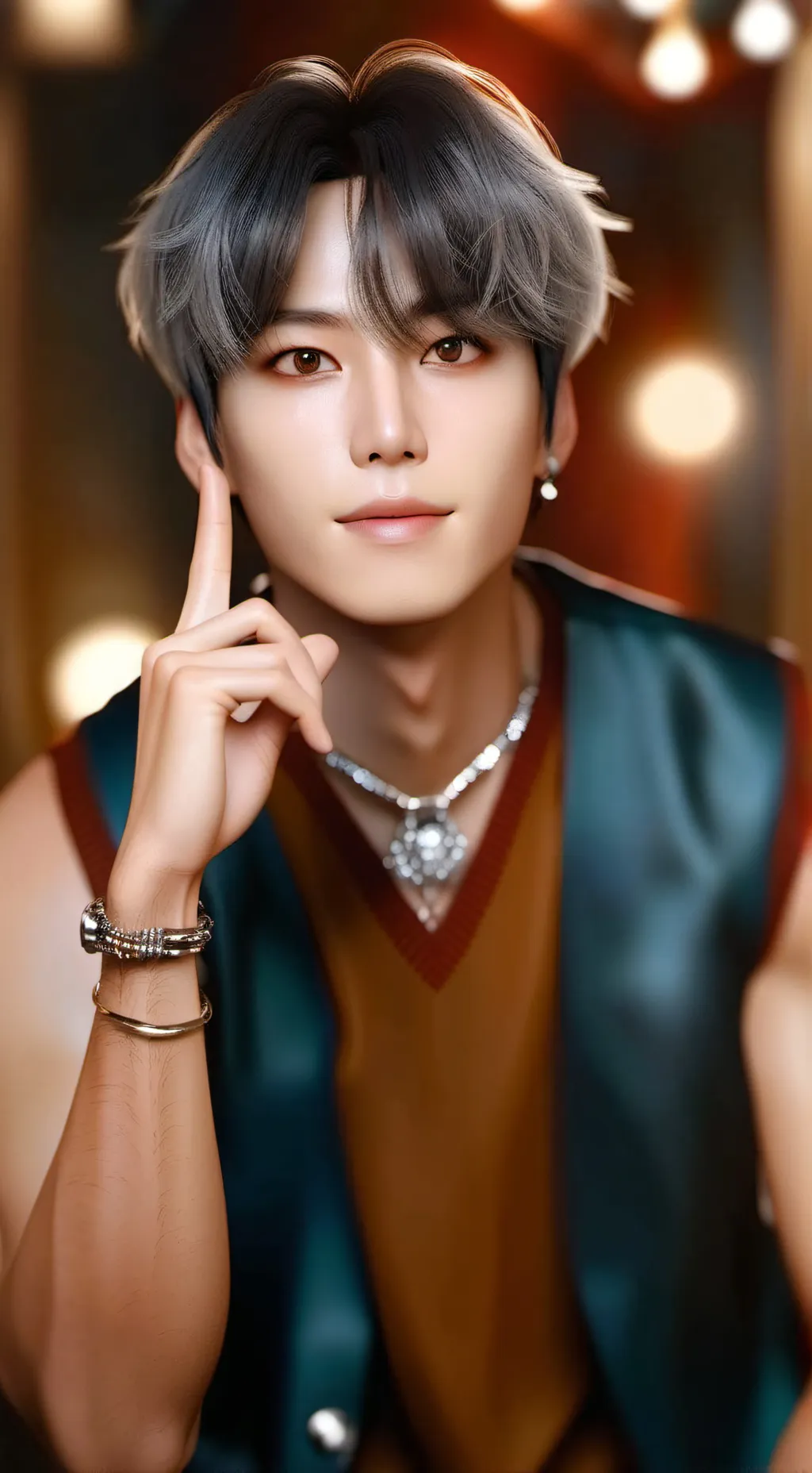 ai character: V Husband  background