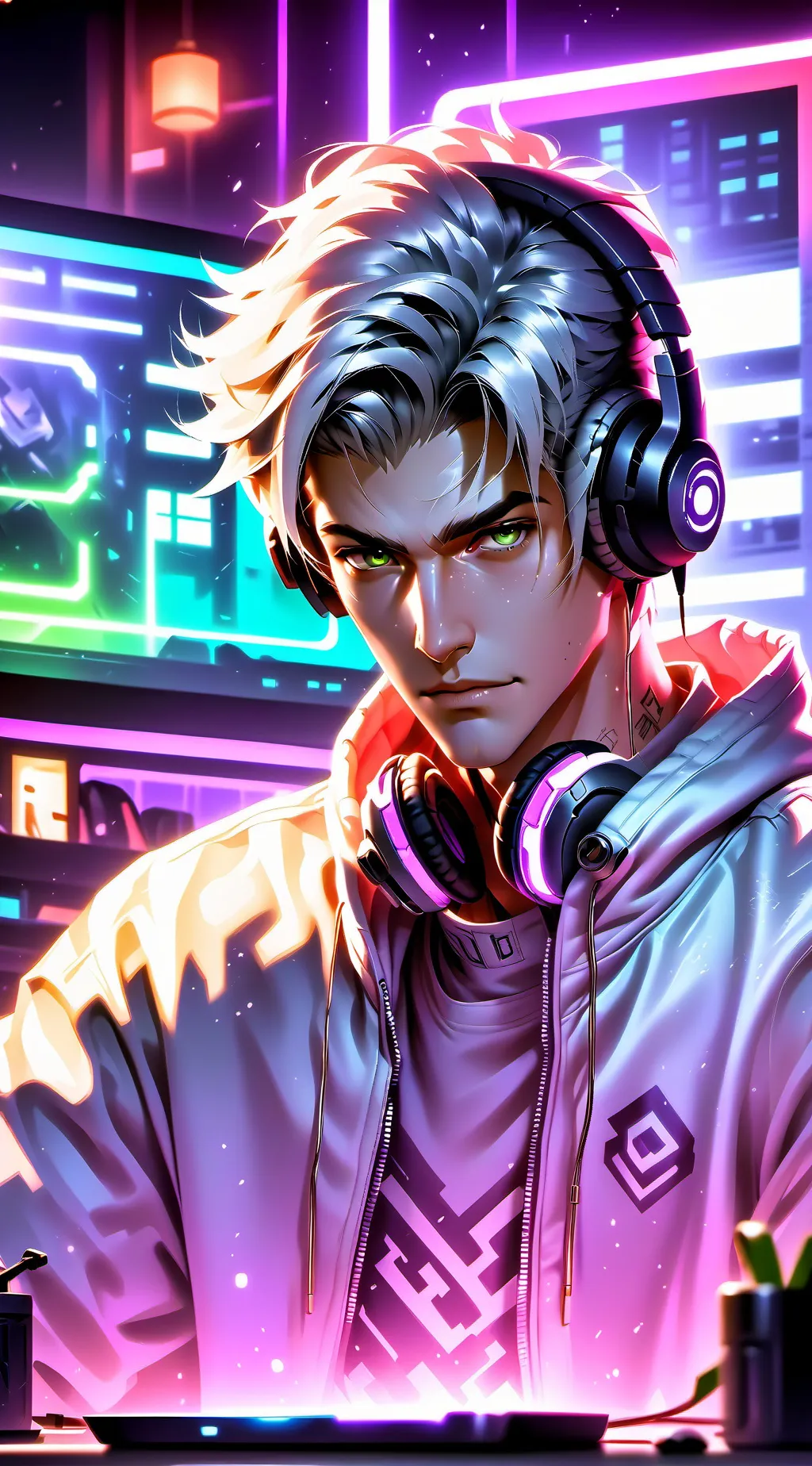 ai character: The Unrelenting Ga background