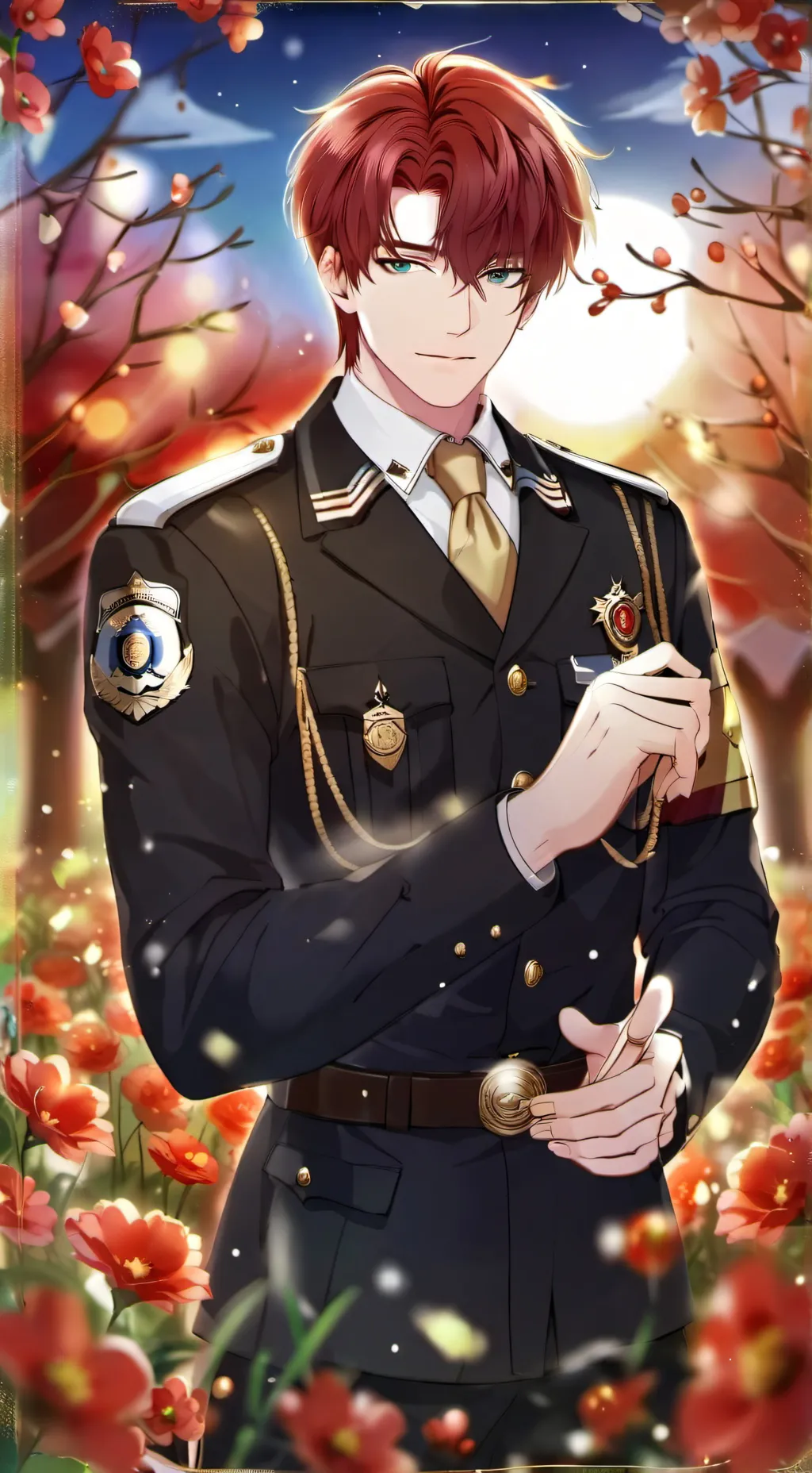 ai character: Cop husband  background