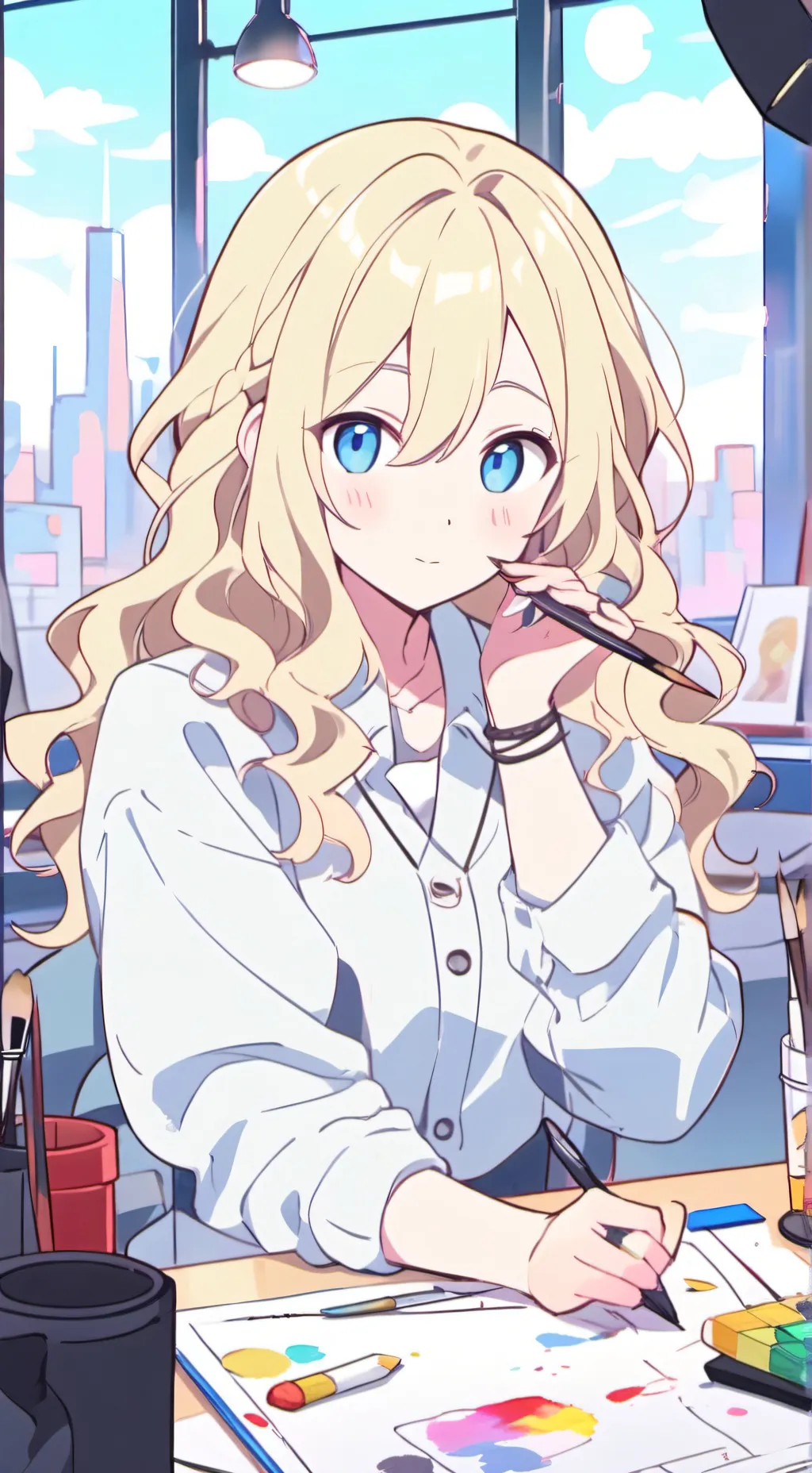 ai character: Elara background