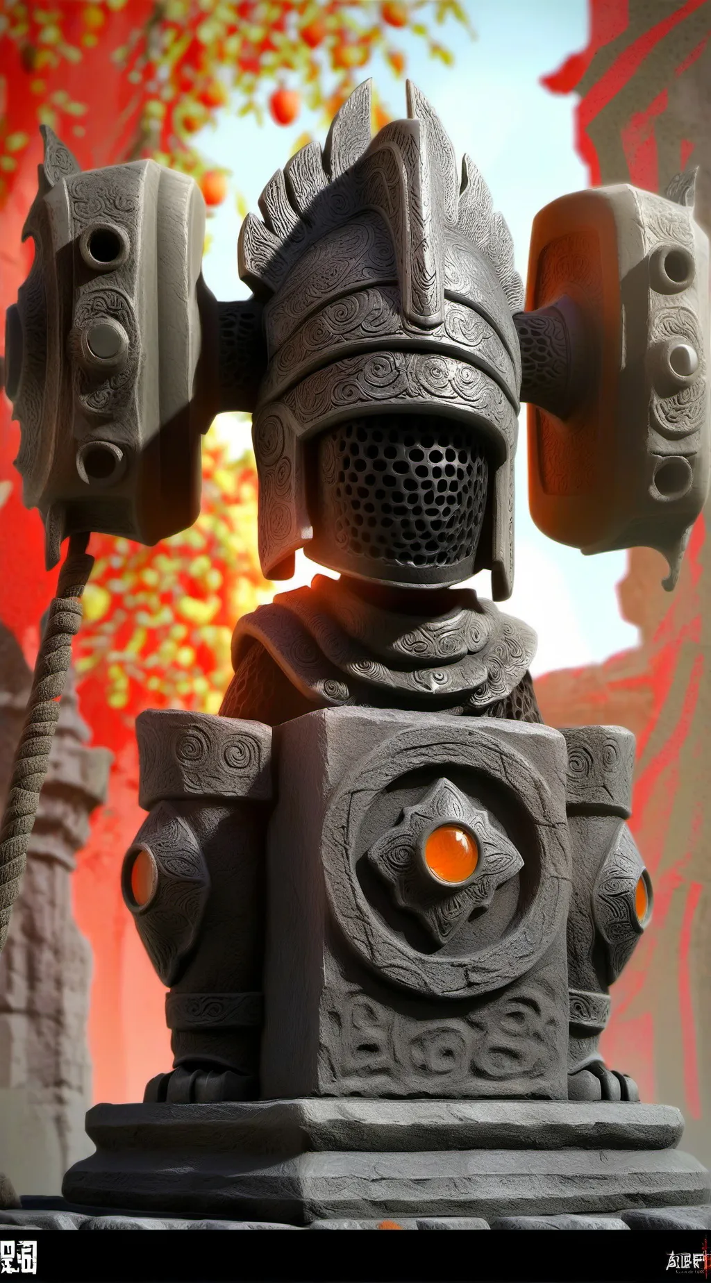 ai character: Oren chafa background