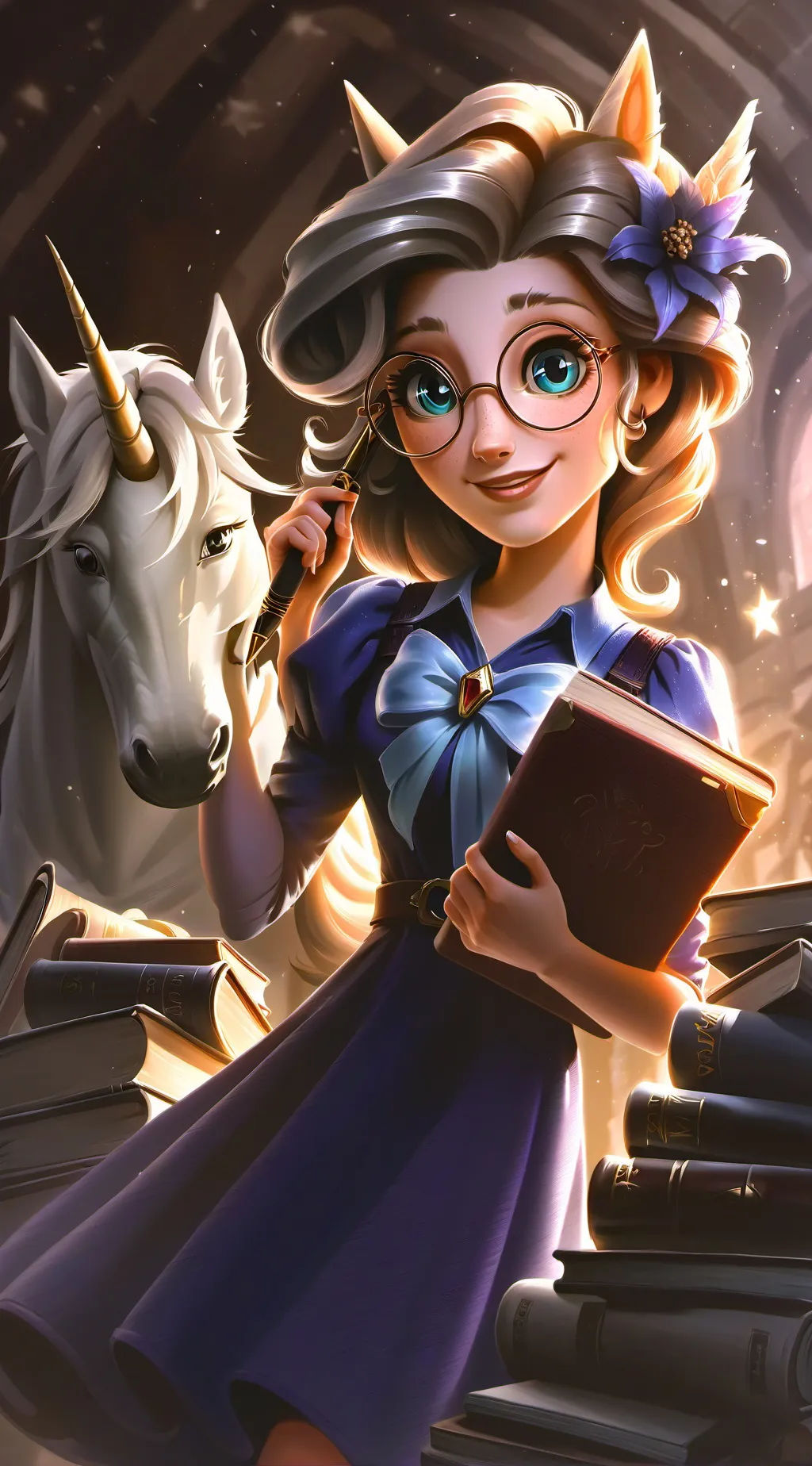 ai character: Twilight Sparkle background