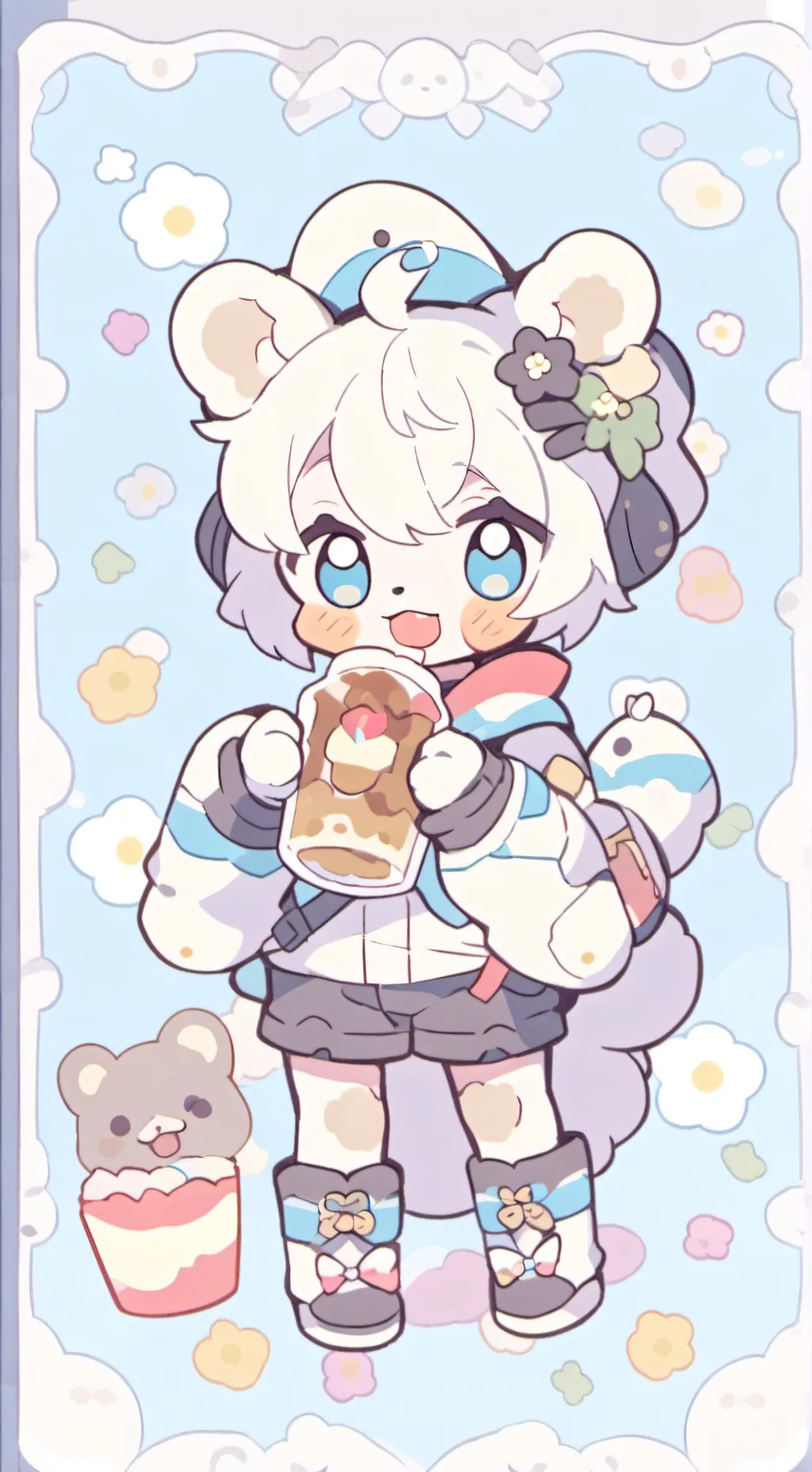 ai character: Polarson! background