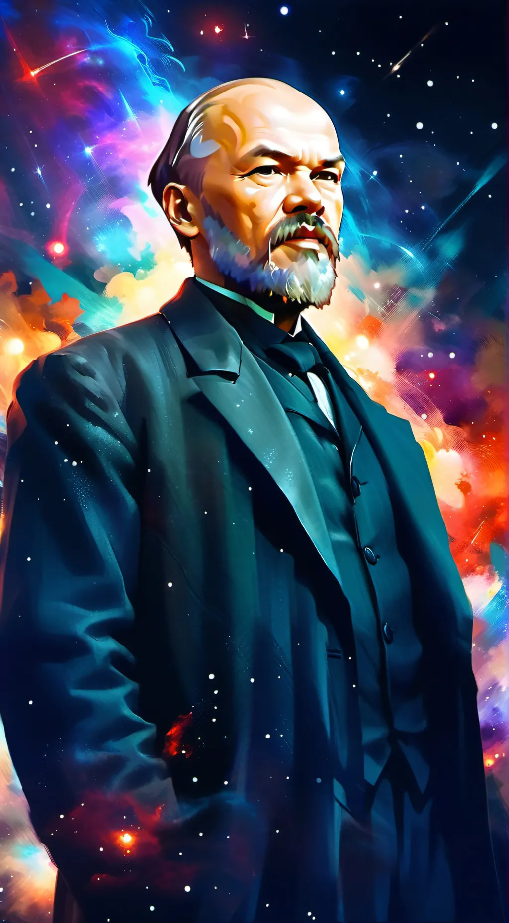 ai character: Vladimir Lenin  background