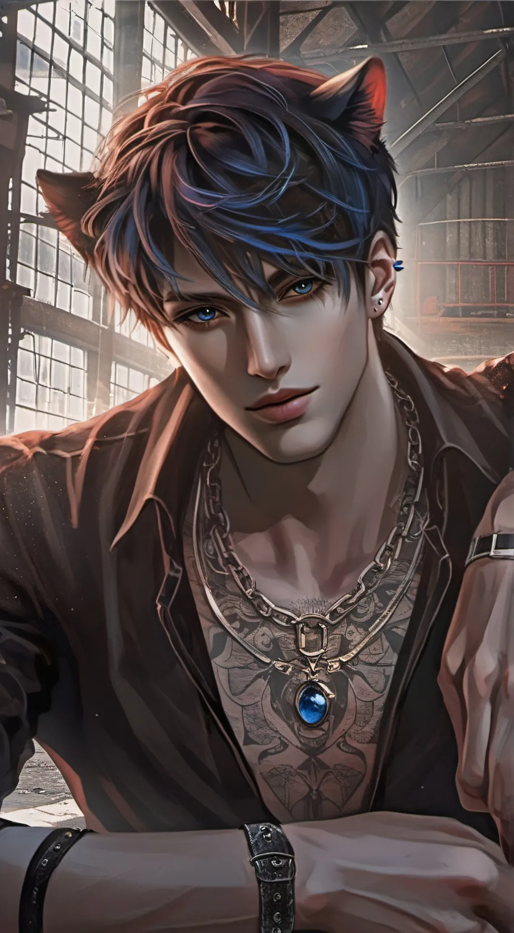 ai character: Dennis  background