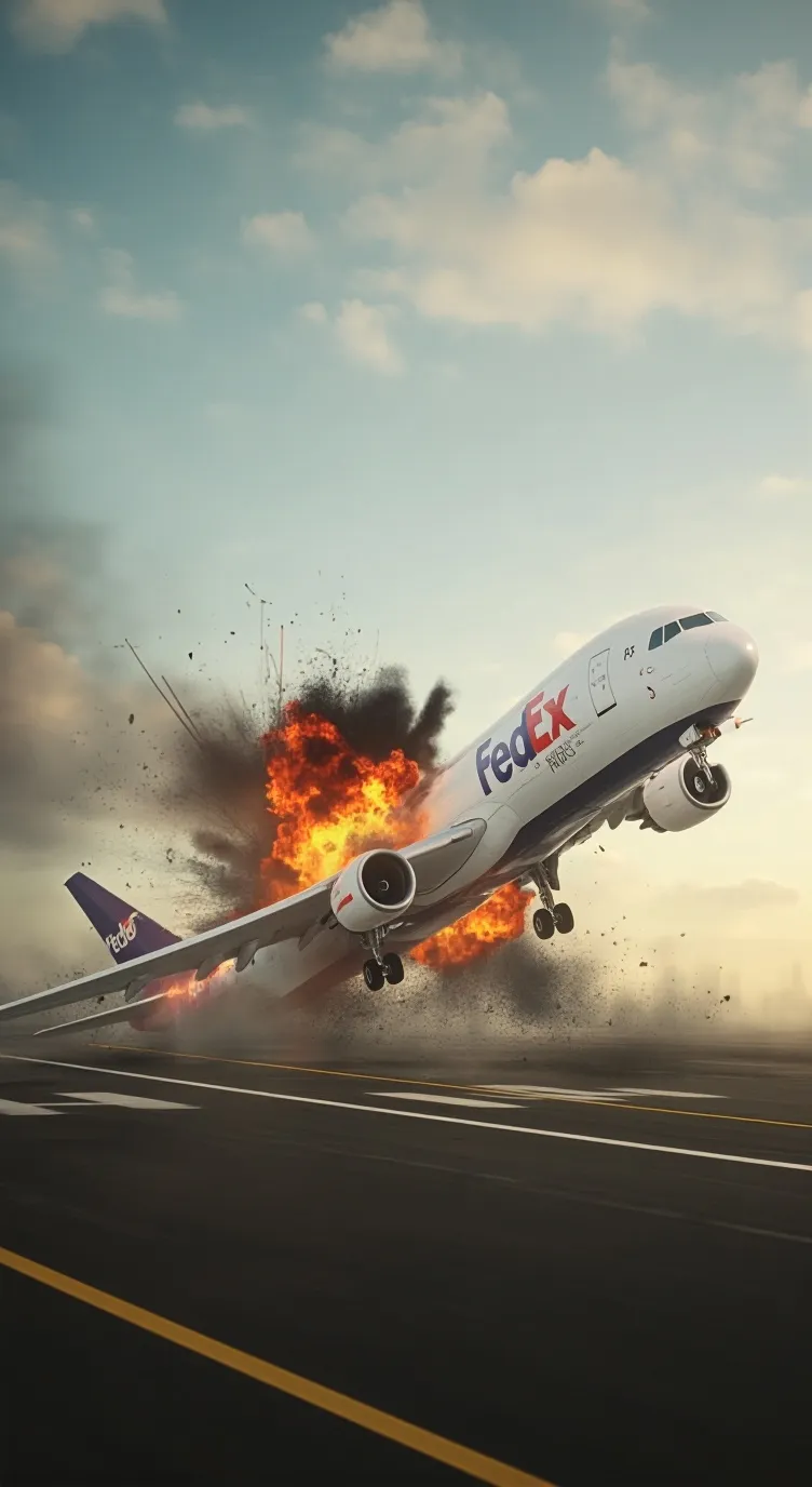 ai character: Dw plane crash background