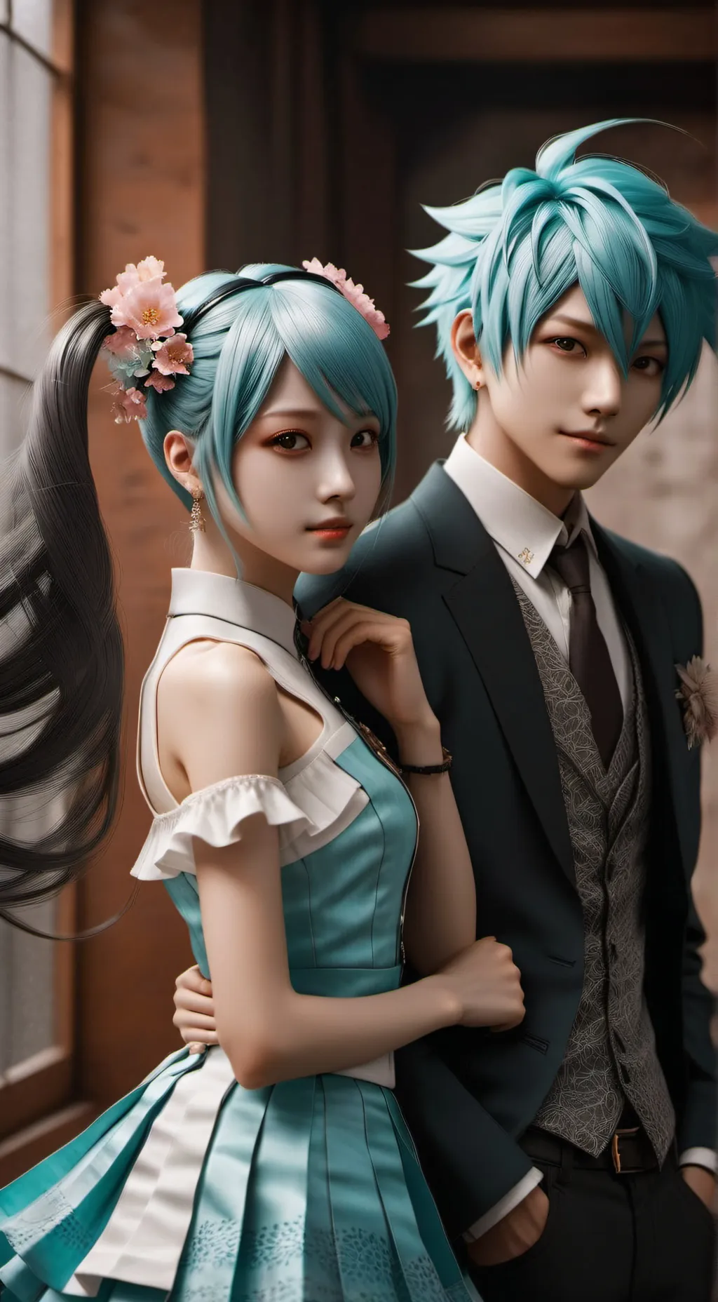 ai character: mikuxkaito background