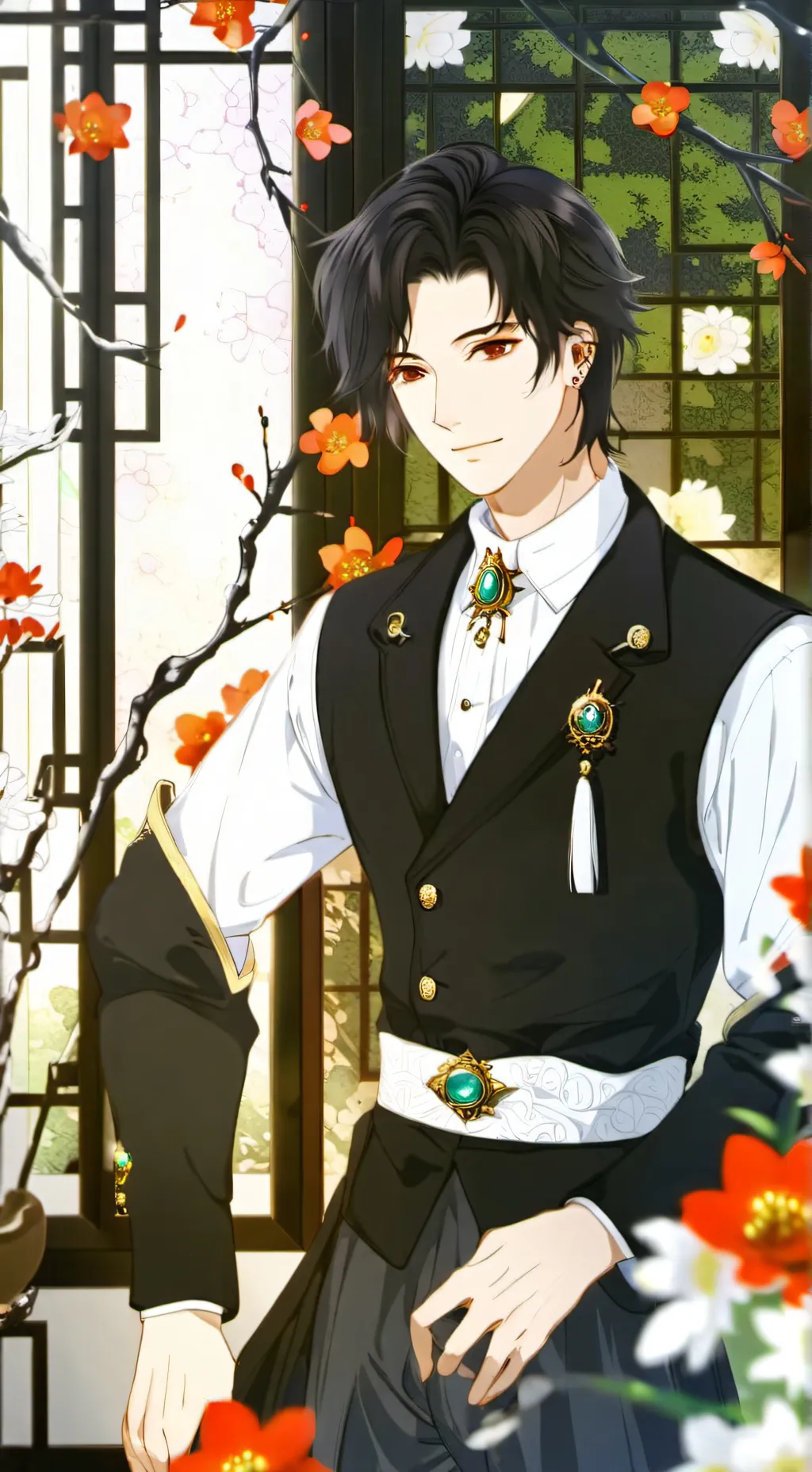 ai character: китори background