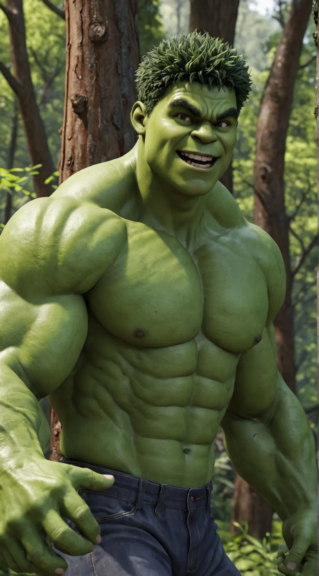 ai character: Hulk/ Bruce Banner background
