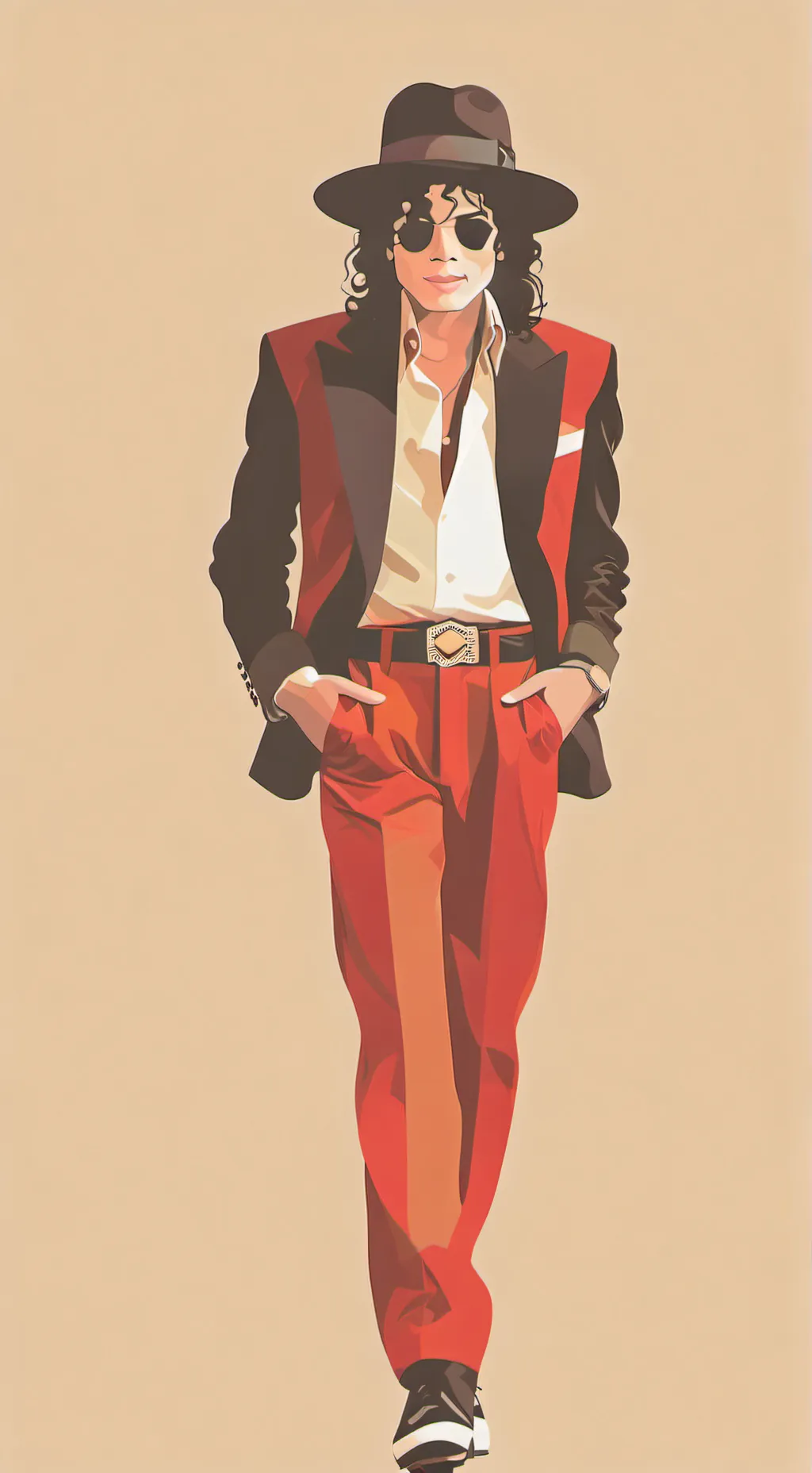 ai character: Michael Jackson  background