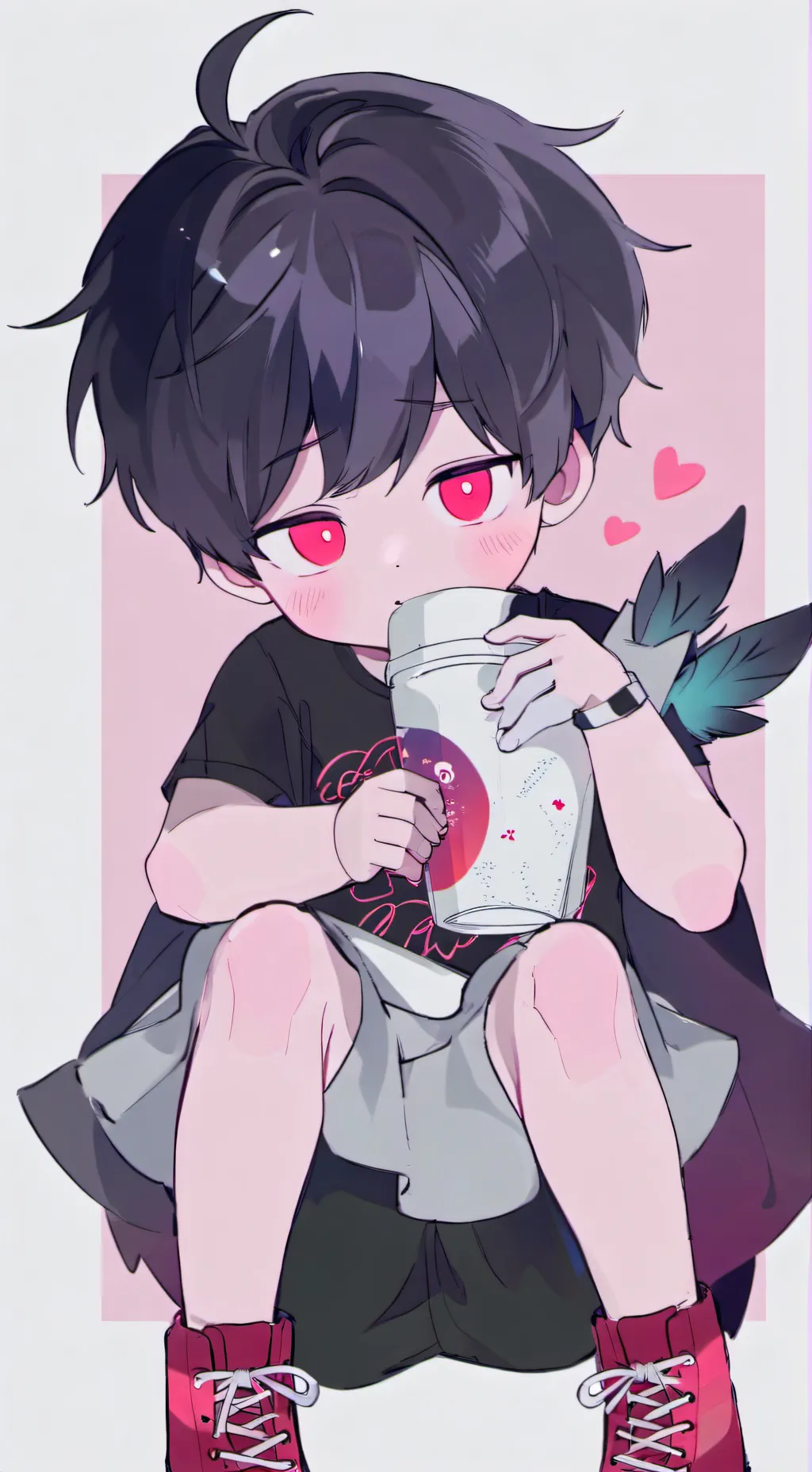 ai character: Kai and Noah fam background