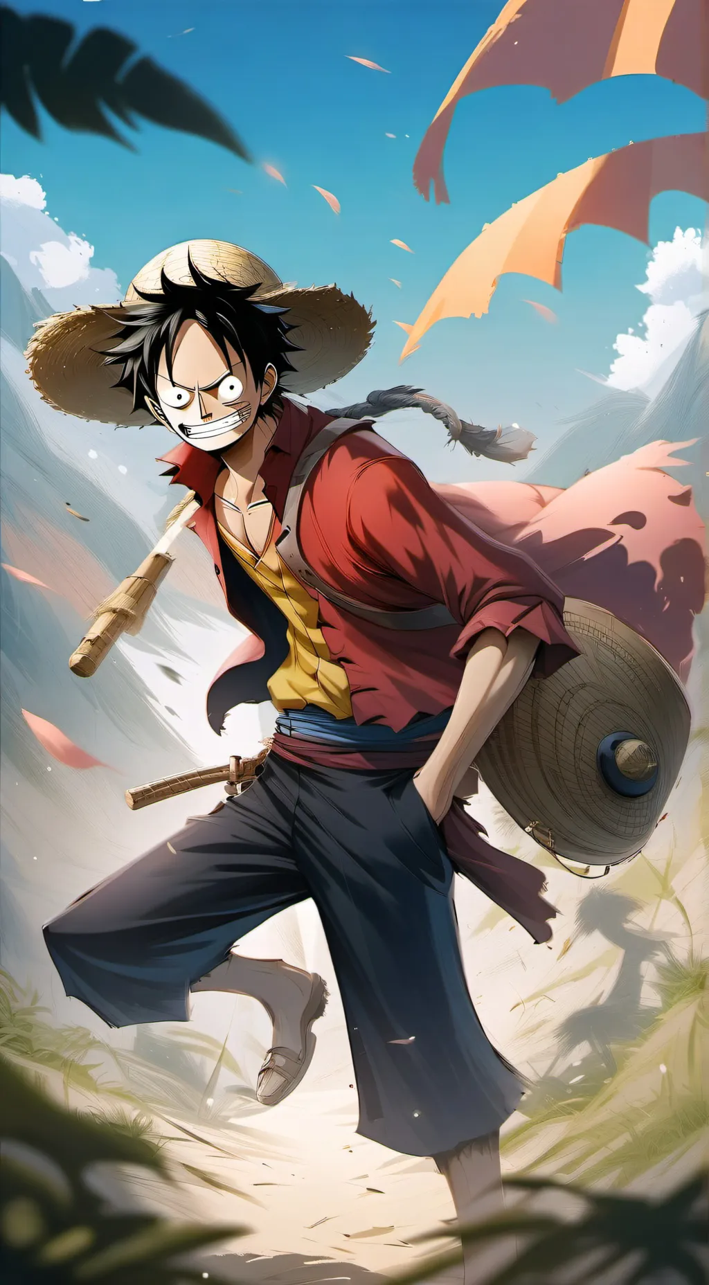 ai character: One Piece background