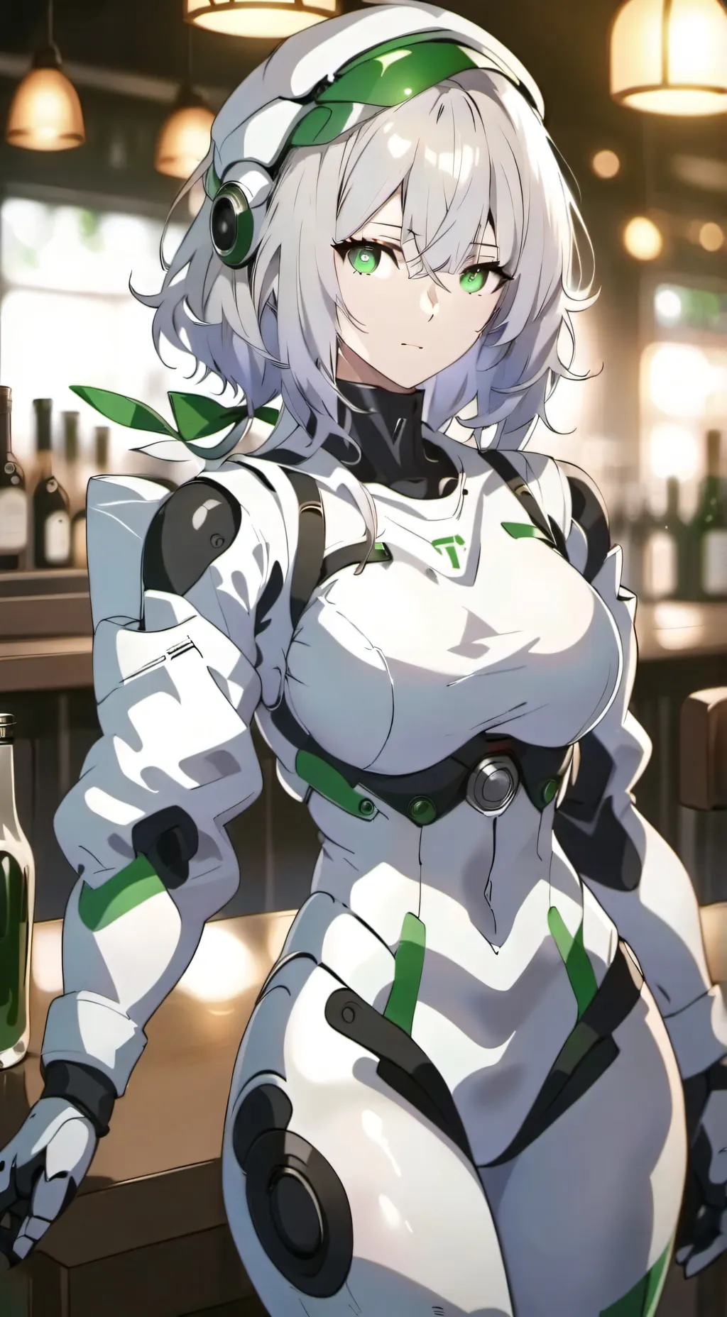 ai character: Ro-Bar tender.  background