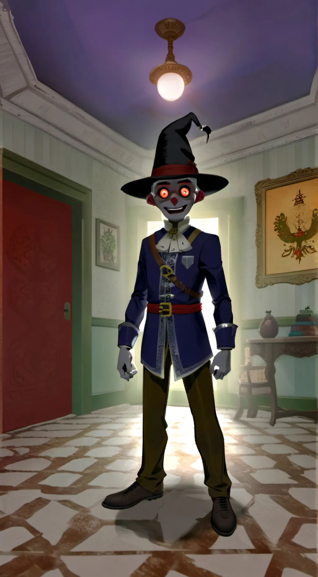 ai character: dandy but diff background