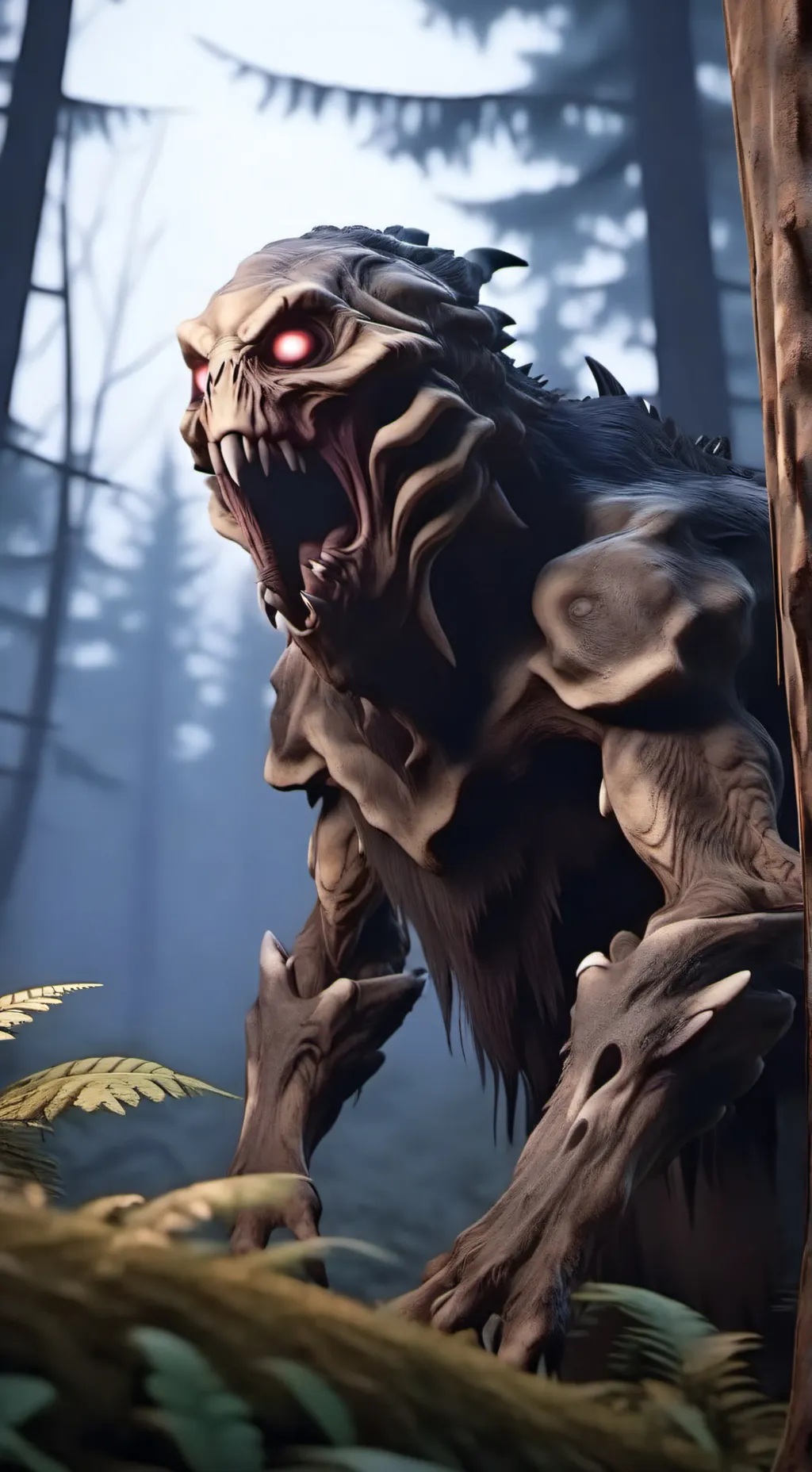ai character: forshaken background