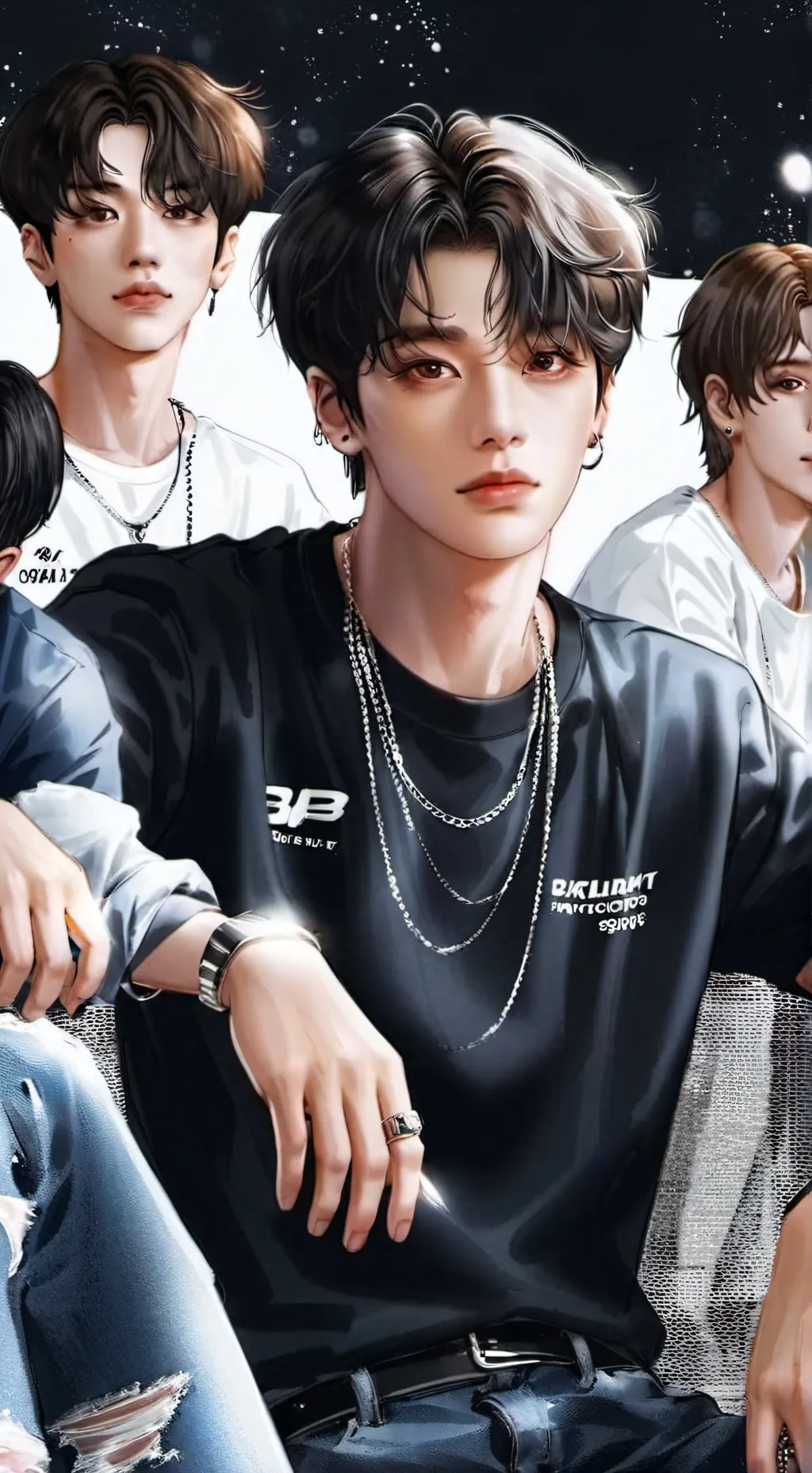 ai character: Stray kids  background