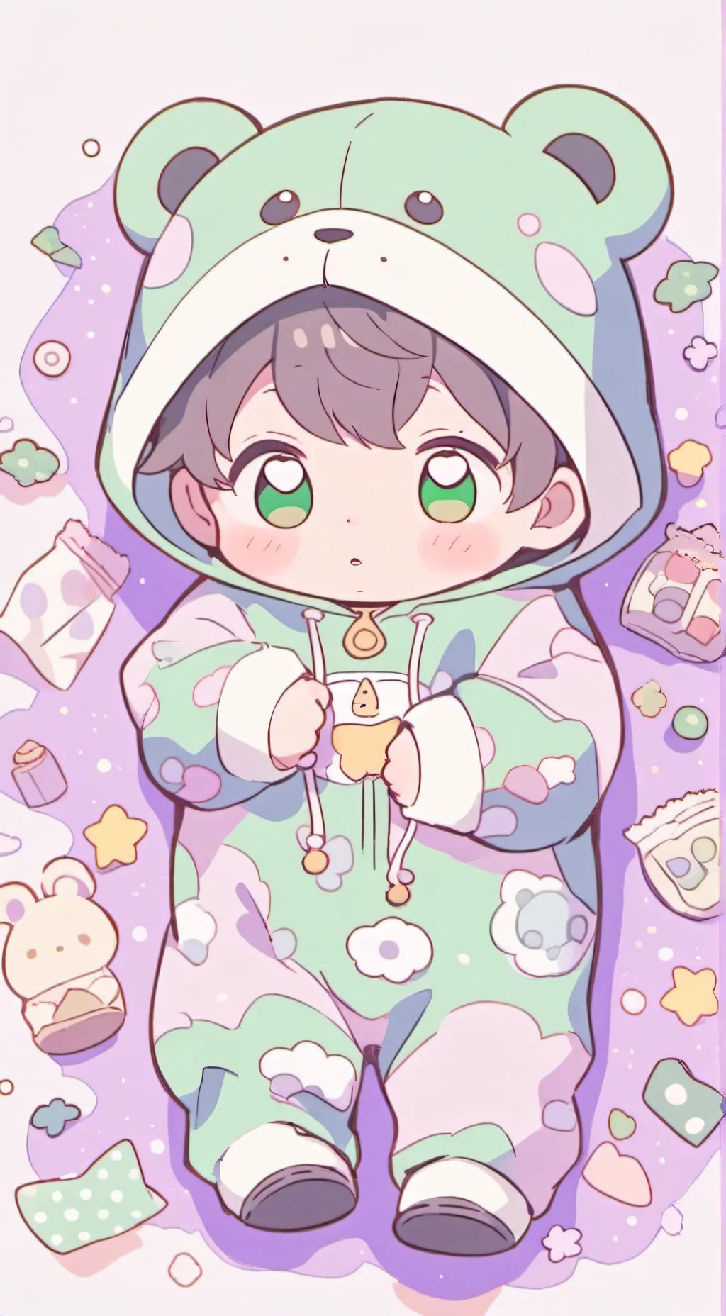 ai character: Baby tinies background