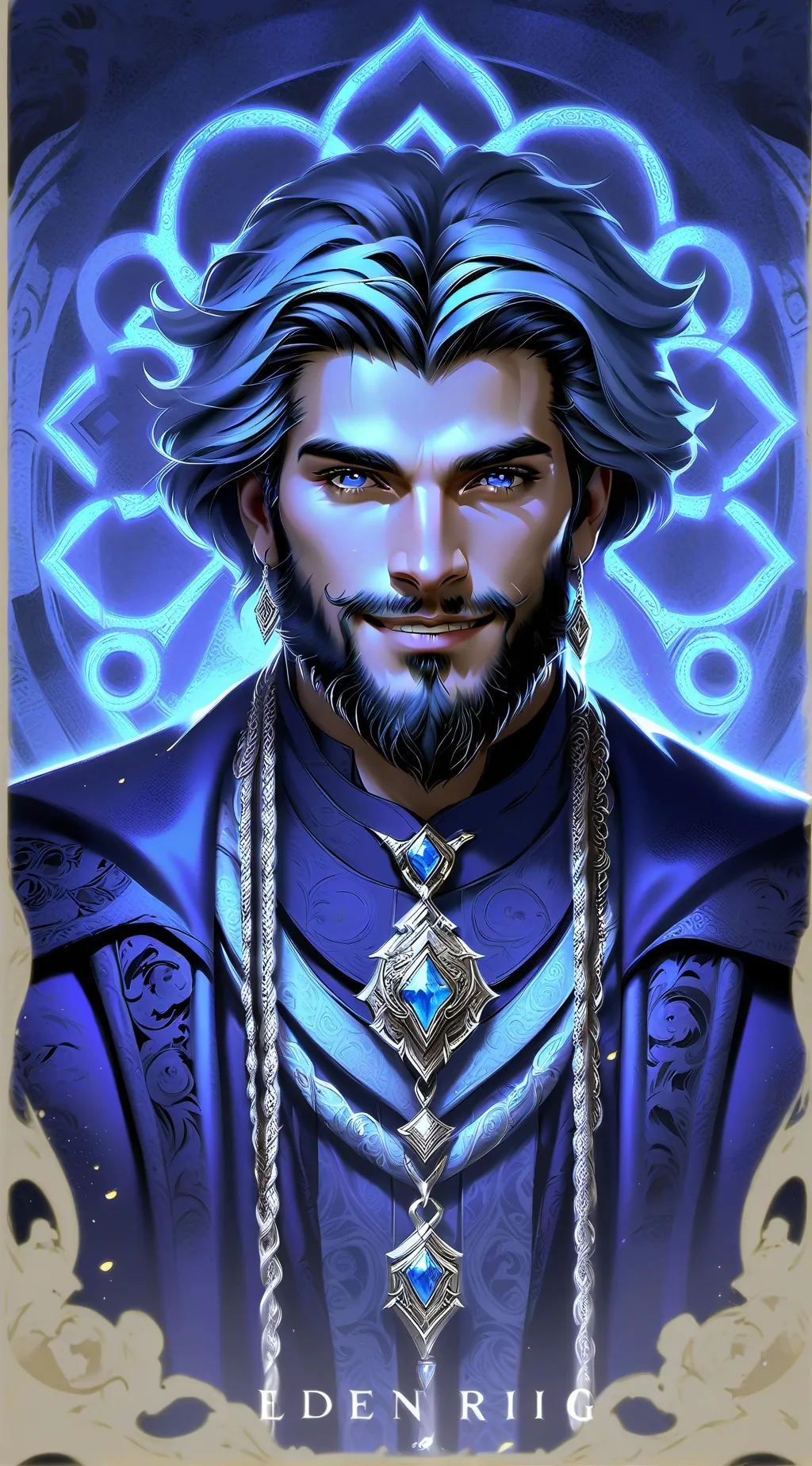 ai character: León Amane  background