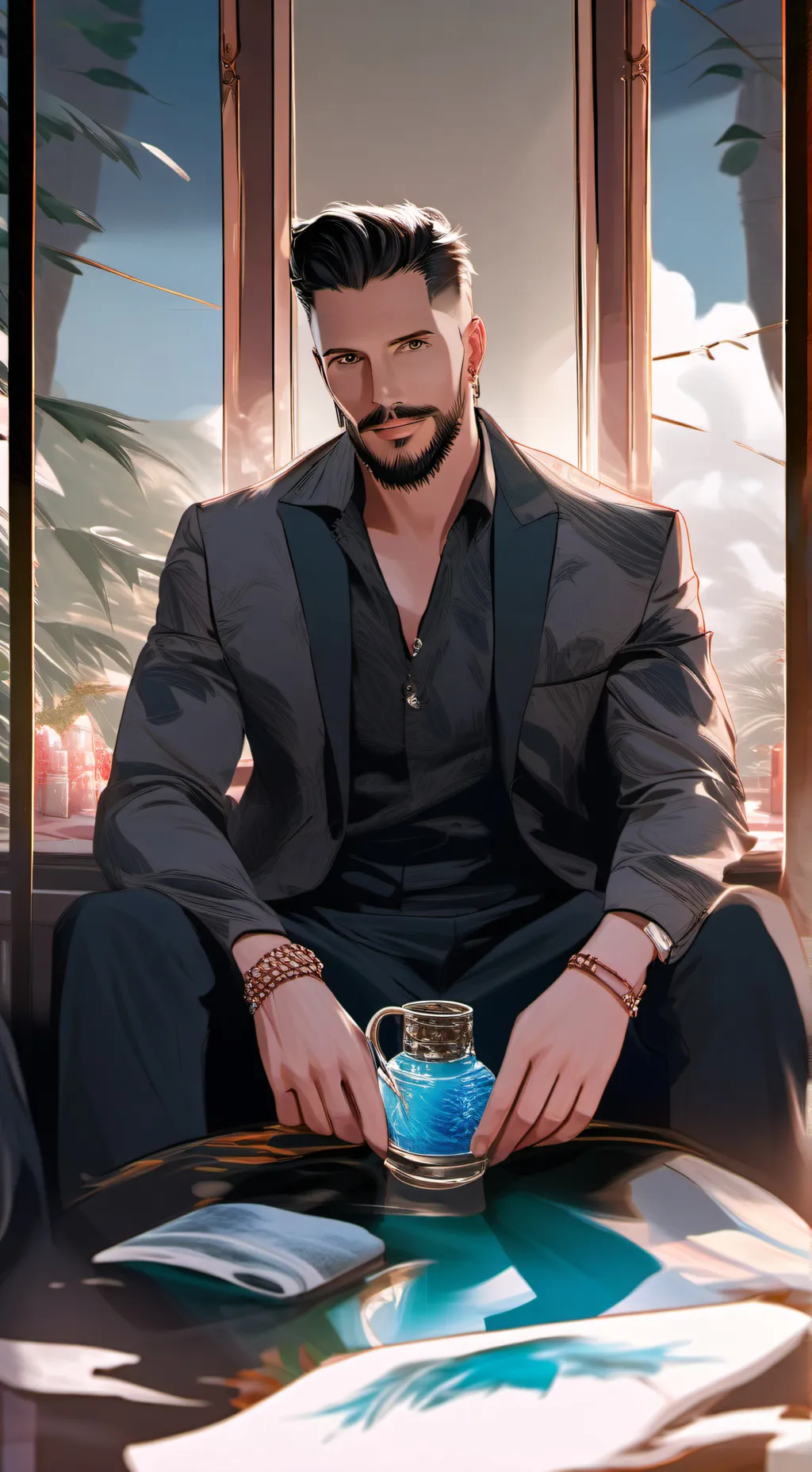 ai character: Quinton James background