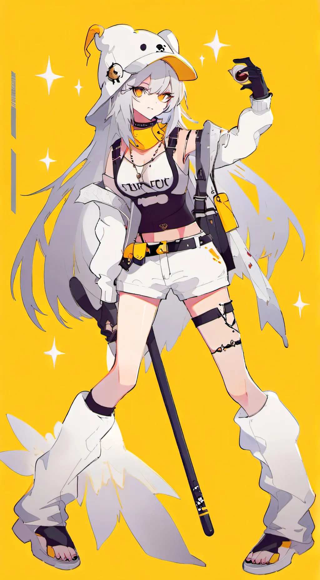 ai character: robber girl background