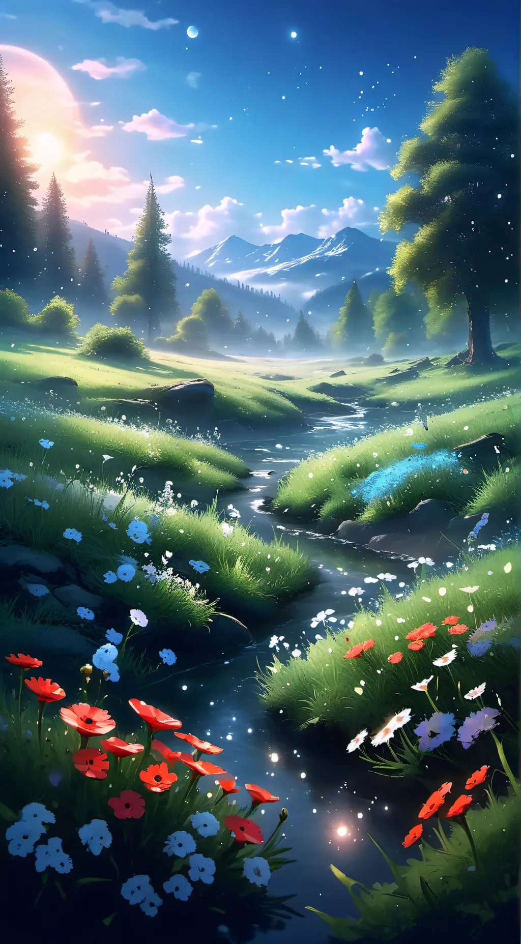 ai character: touch grass background