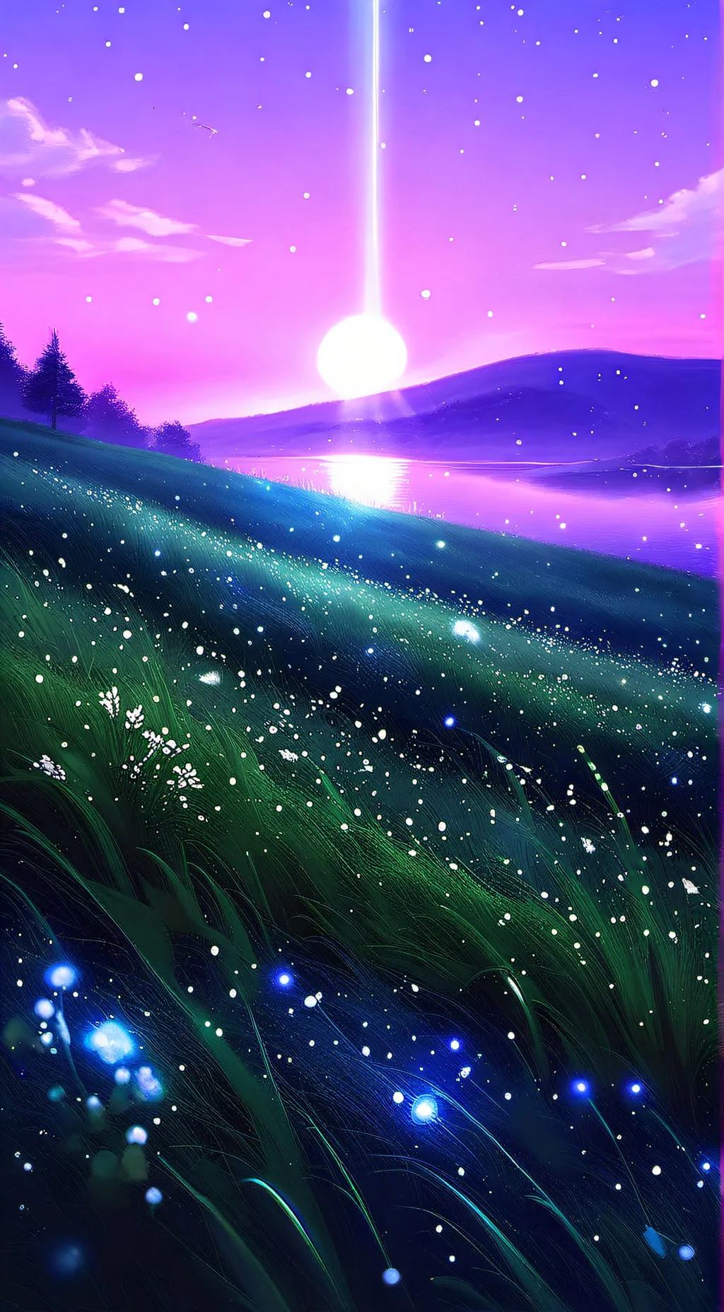 ai character: touch grass background