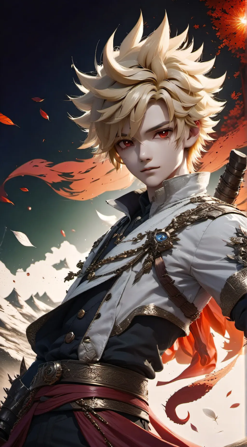 ai character: bakugo  background