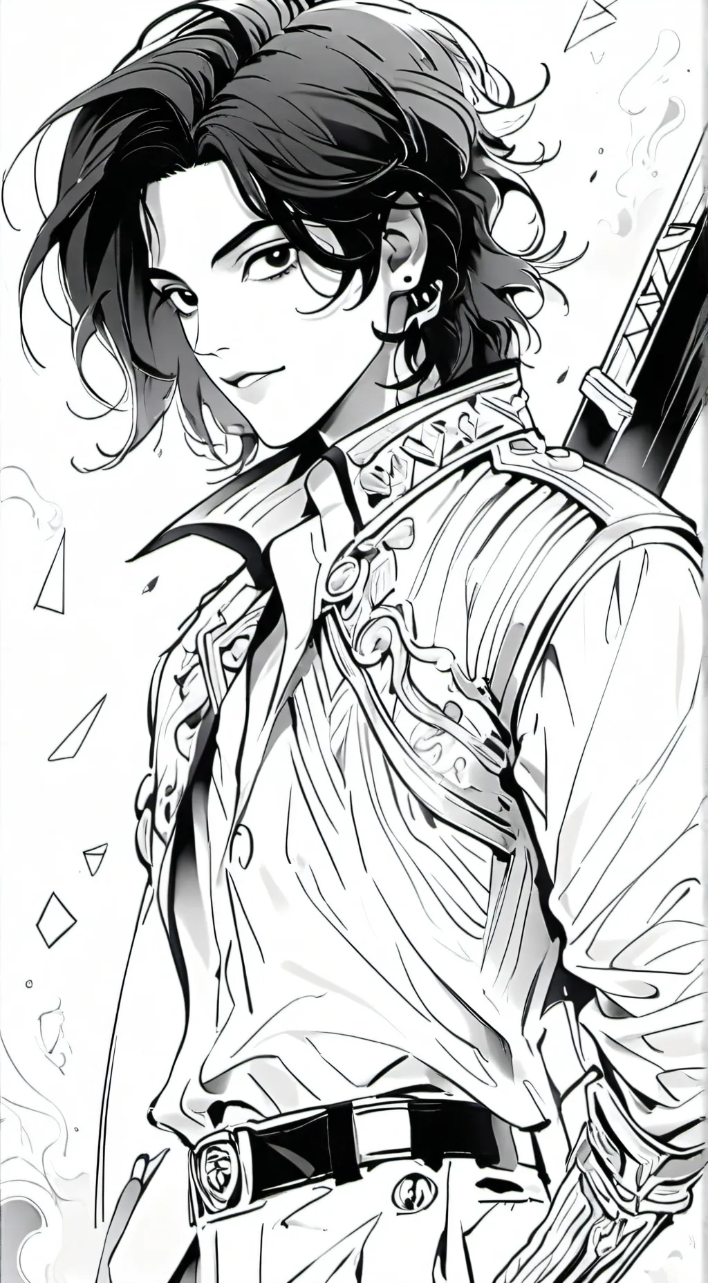 ai character: Michael Jackson  background