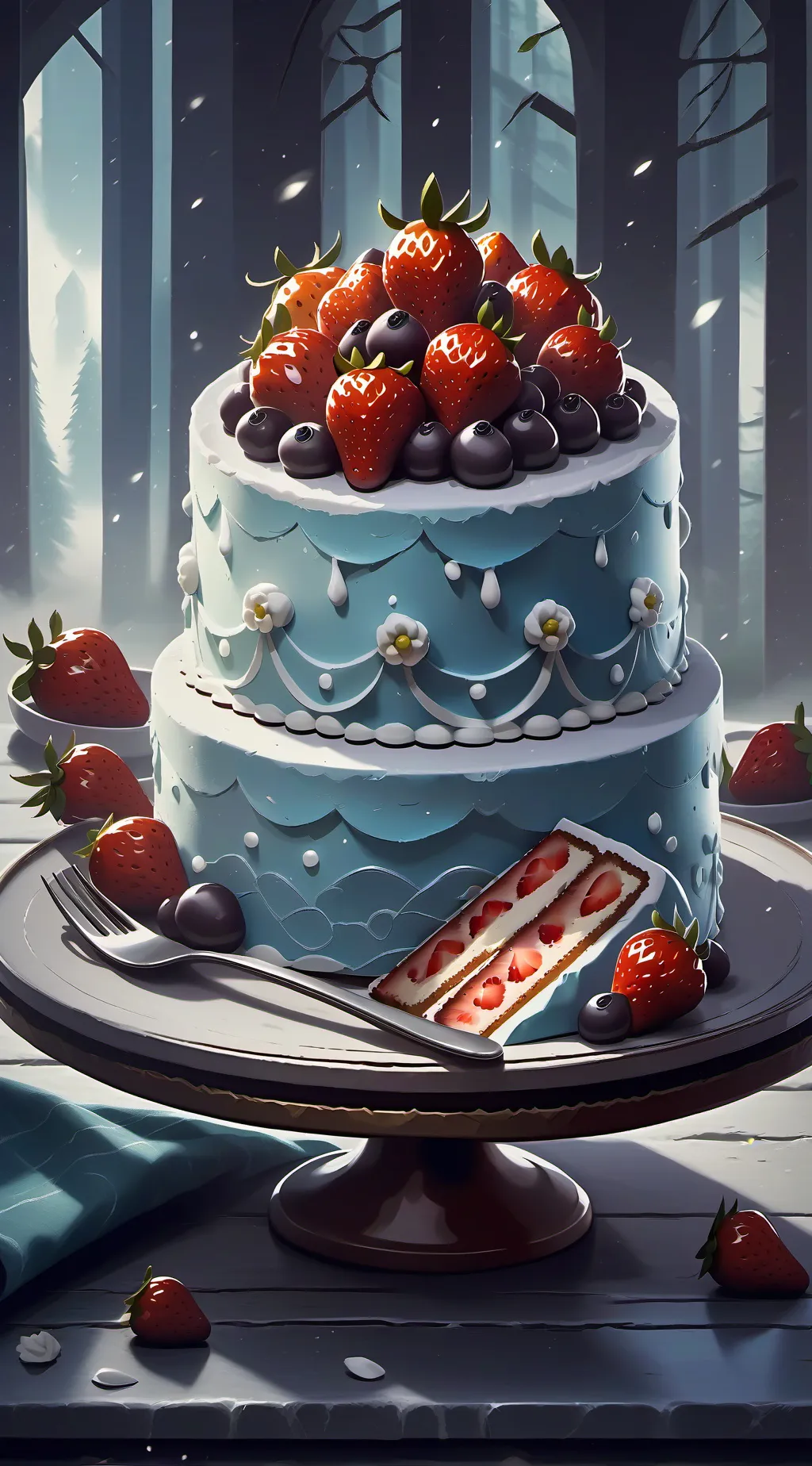ai character: ★ fruitcake ! 🍰 background