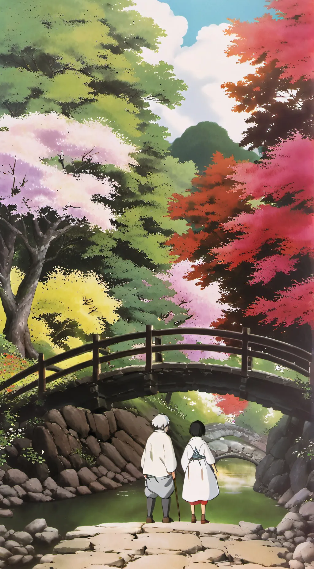 ai character: sprunki Xmas background