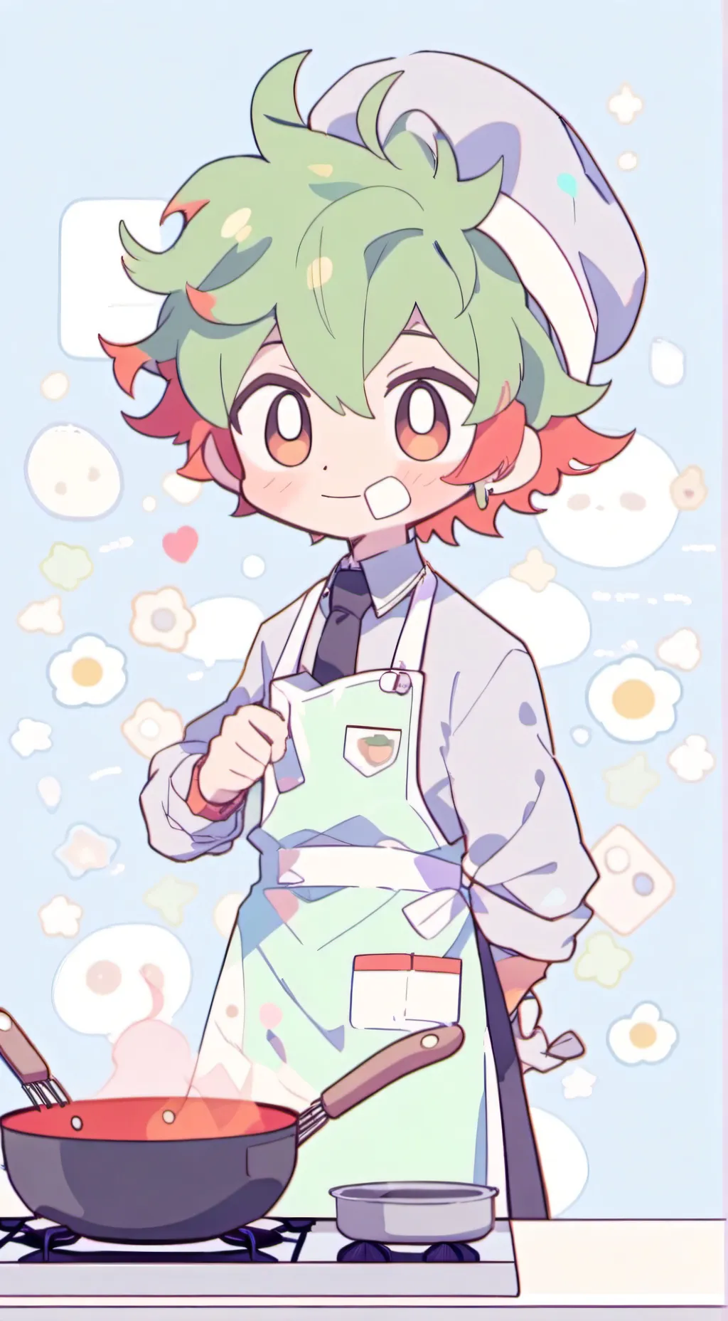 ai character: Sick sprout 🍓♡ background