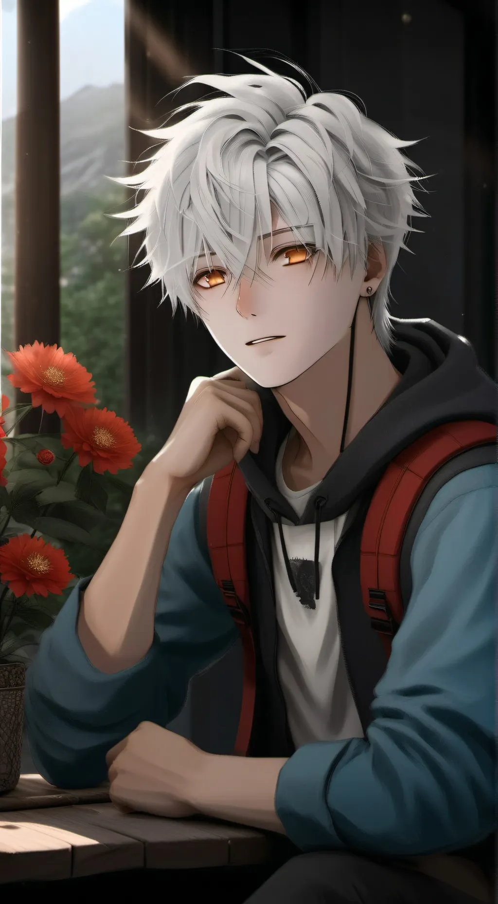 ai character: Noah Blaine  background