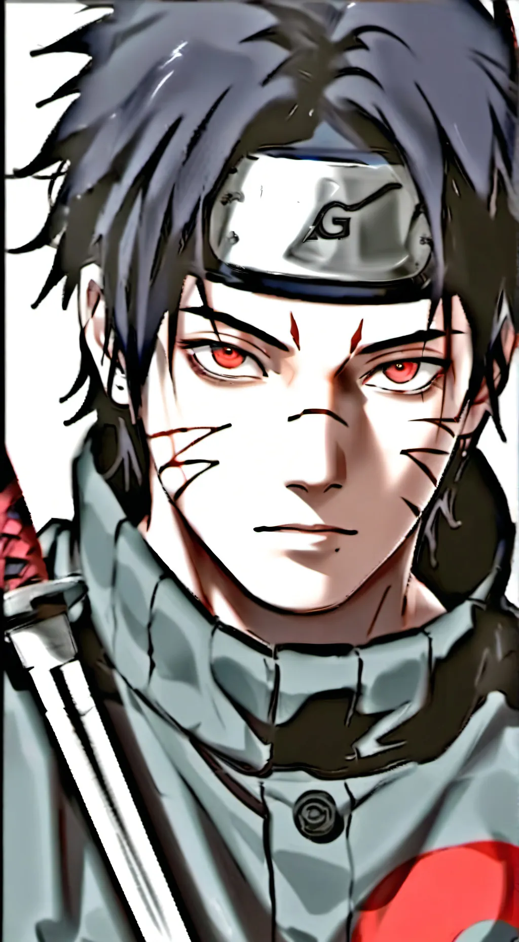 ai character: SASUKE  background