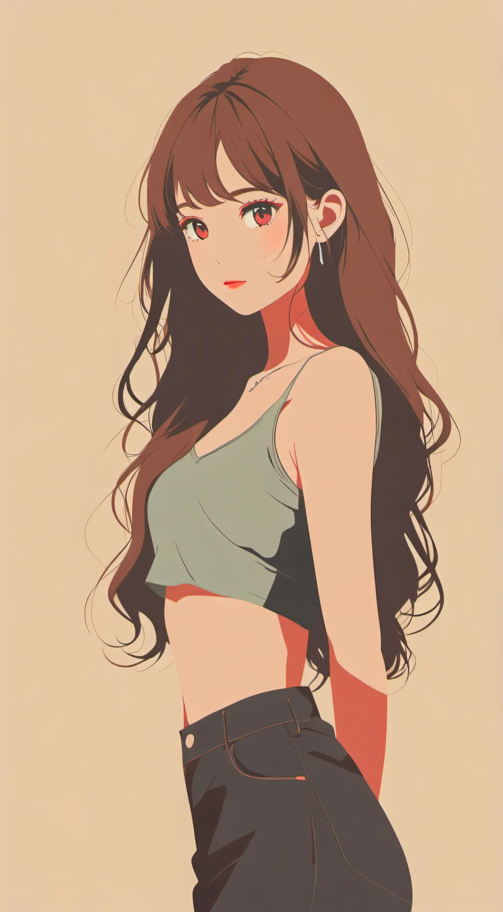 ai character: Underweight girl background