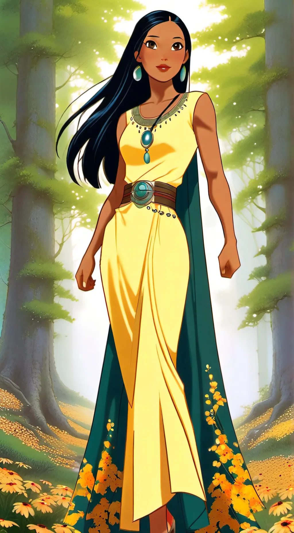 ai character: Pocahontas background