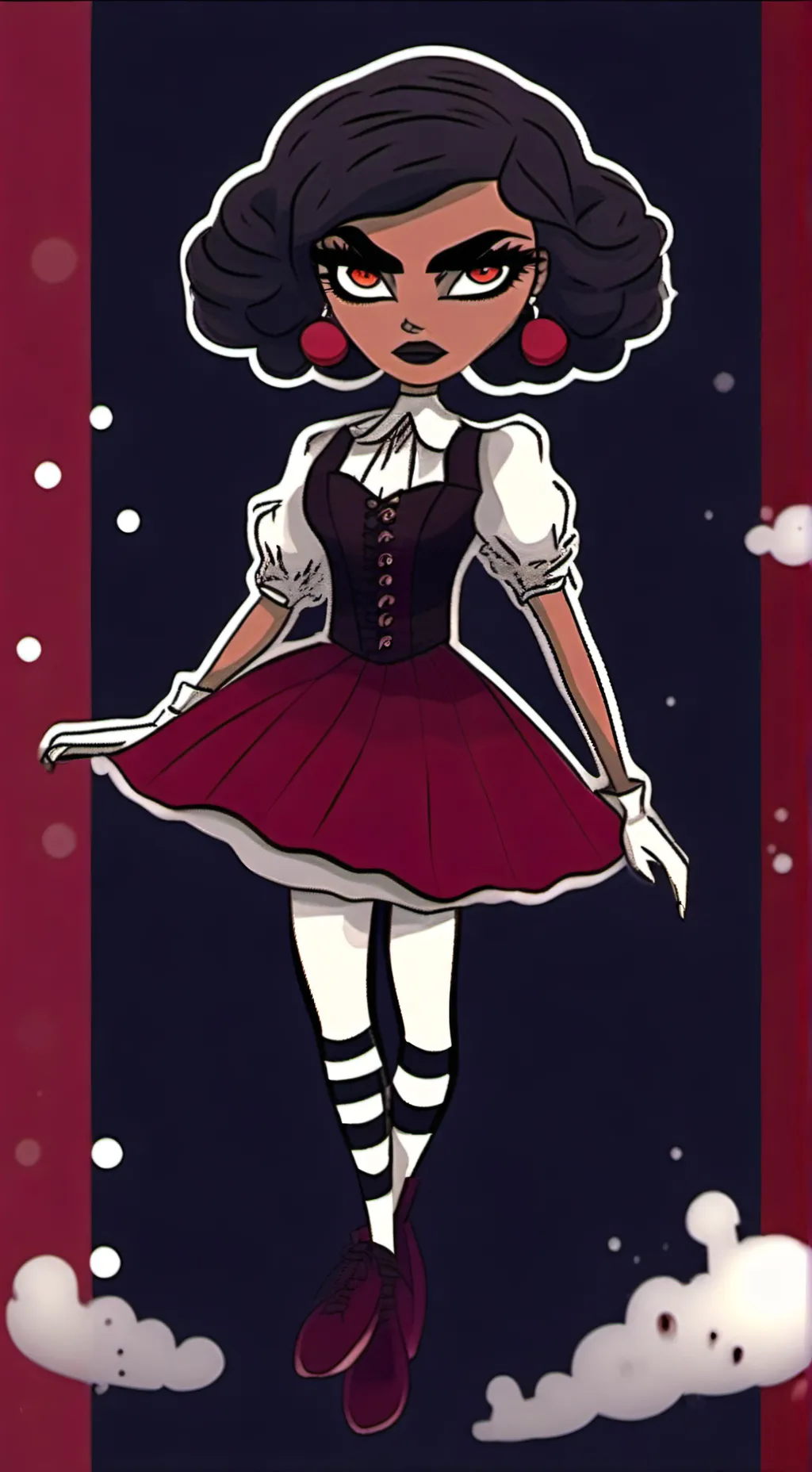 ai character: Velvet background