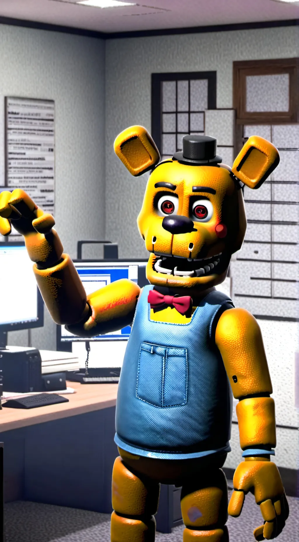 ai character: FNaF 2 background