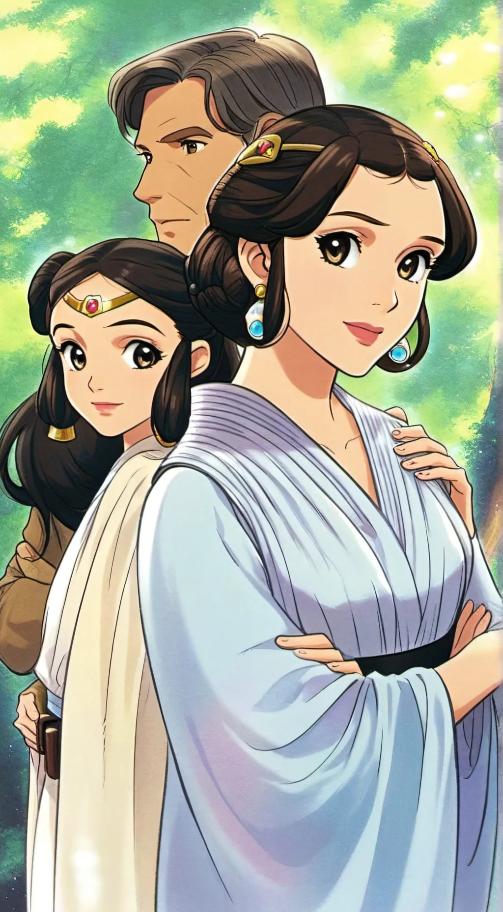ai character: leia han solo zoie background