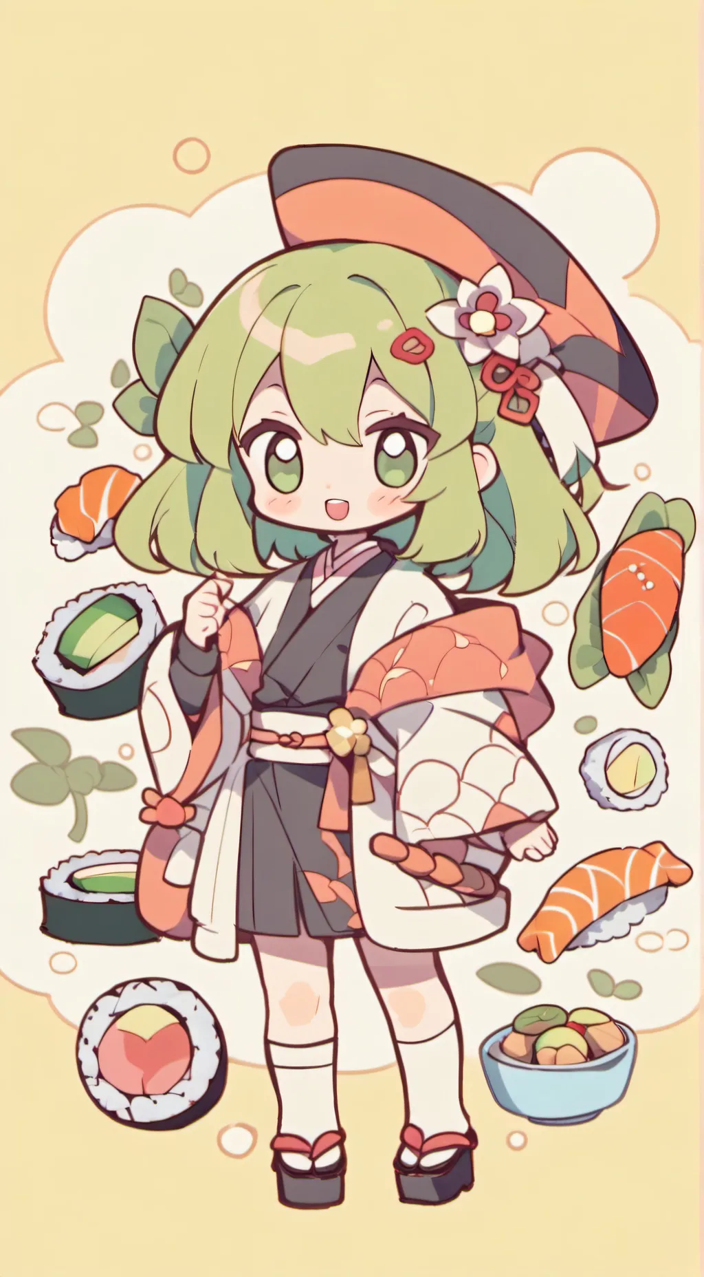 ai character: Sushi background